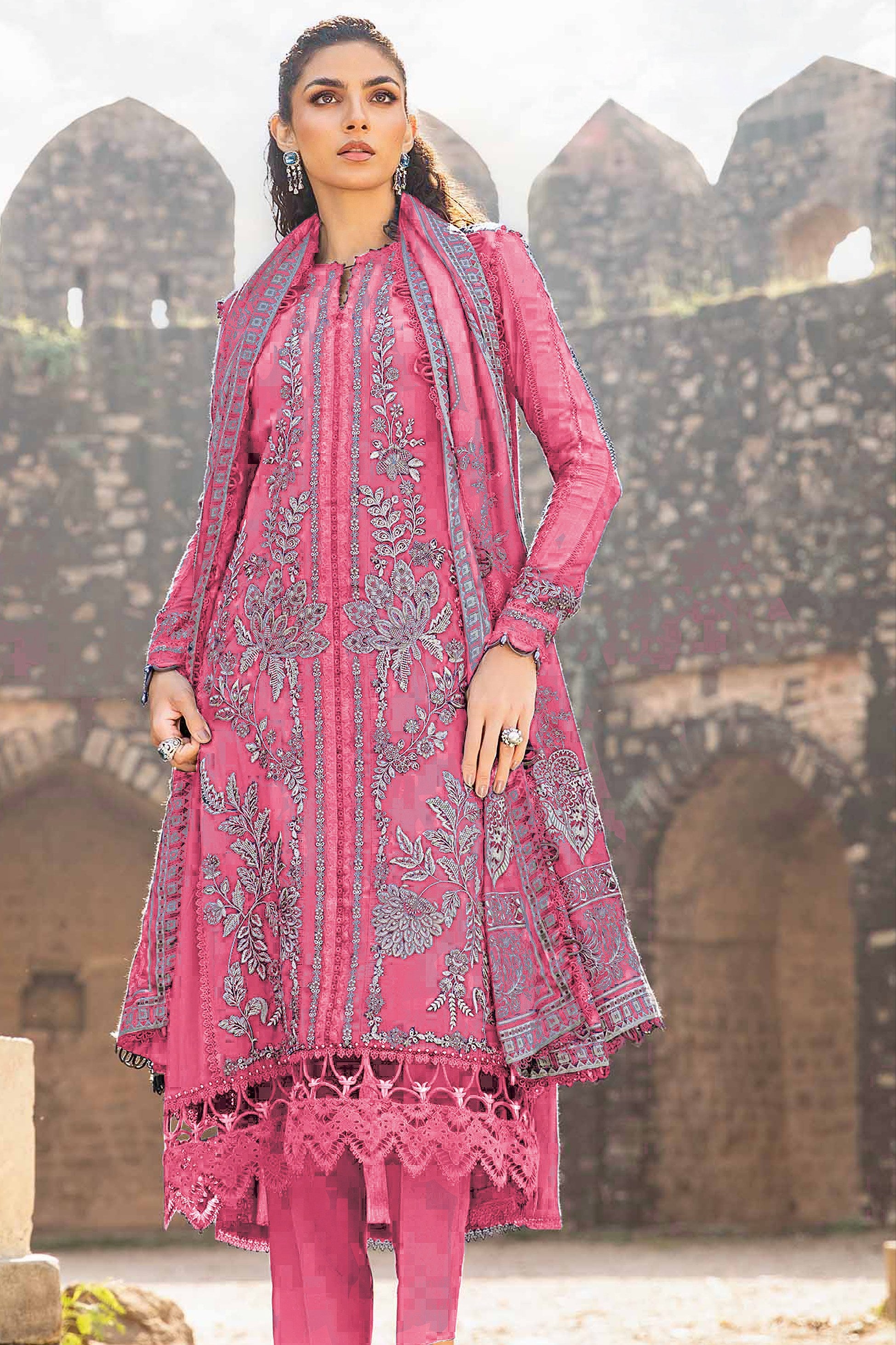Soft Horizon Embroidered Pakistani suit LXPK0020