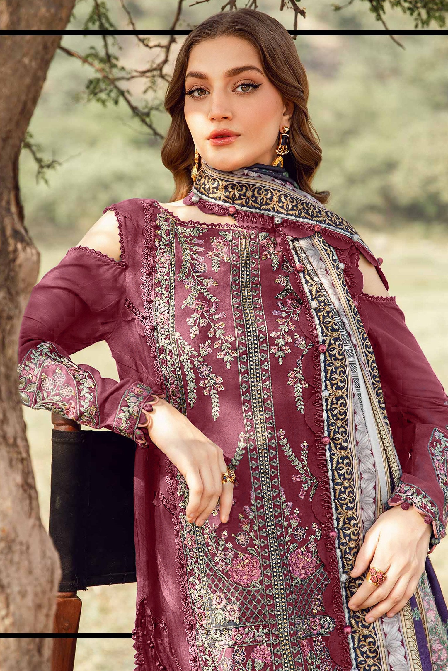 Rayon Rhythm Embroidered Pakistani suit LXPK0021