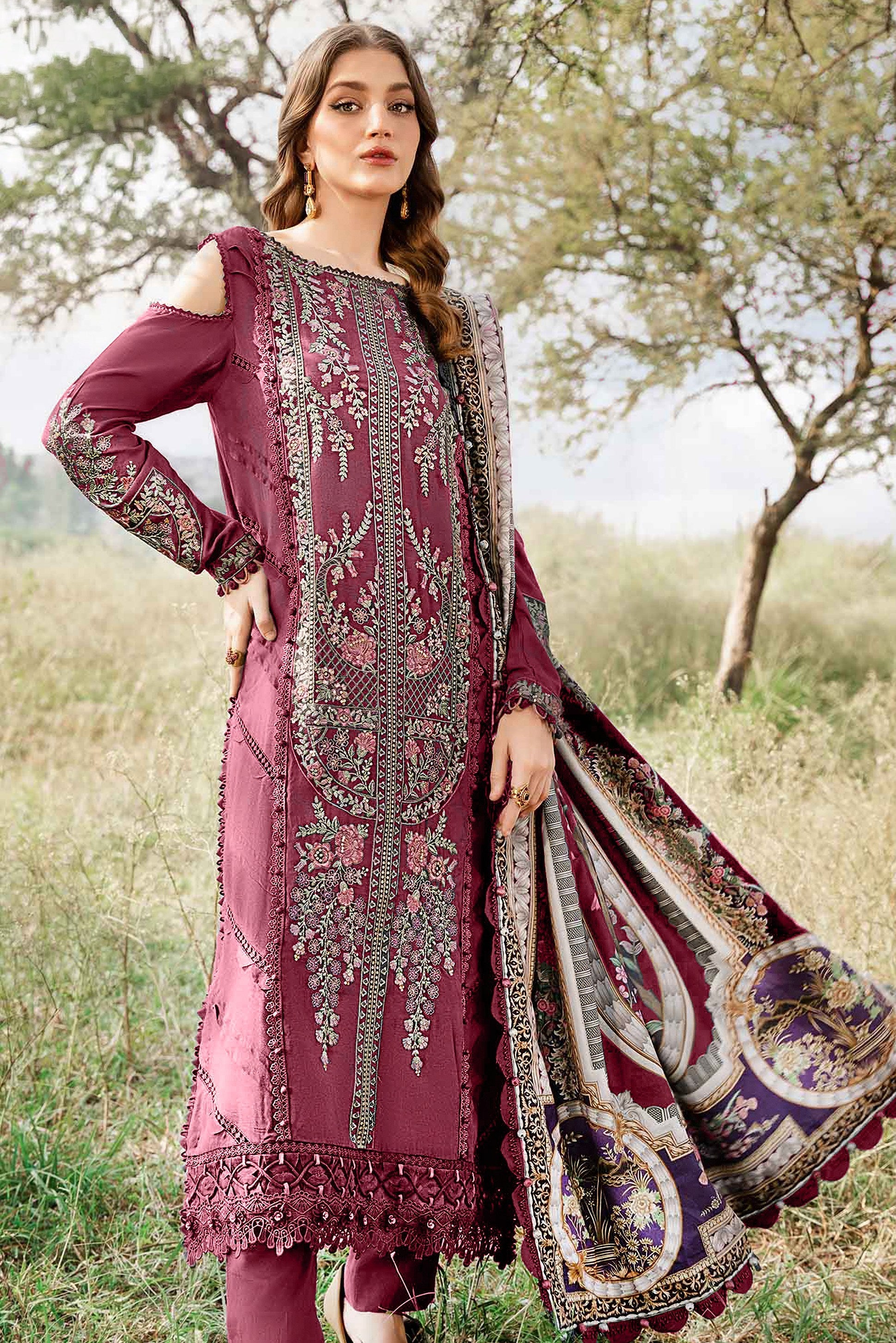 Rayon Rhythm Embroidered Pakistani suit LXPK0021