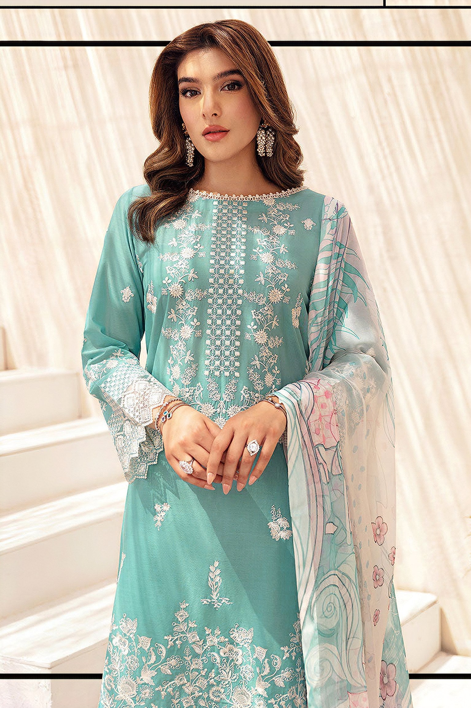 Cotton Lane Embroidered Pakistani suit LXPK0022