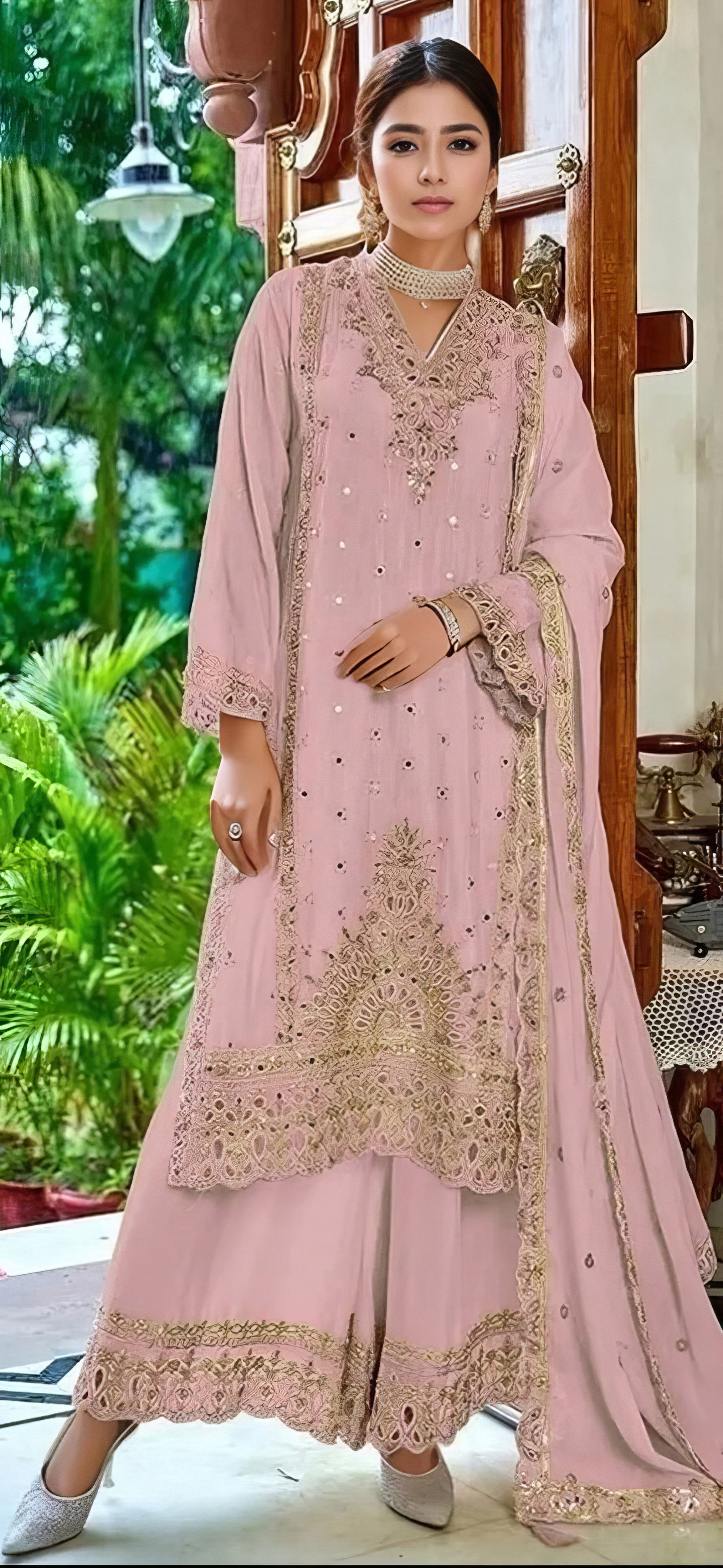 Fine Feel Digital Printed Sharara LXSR0048