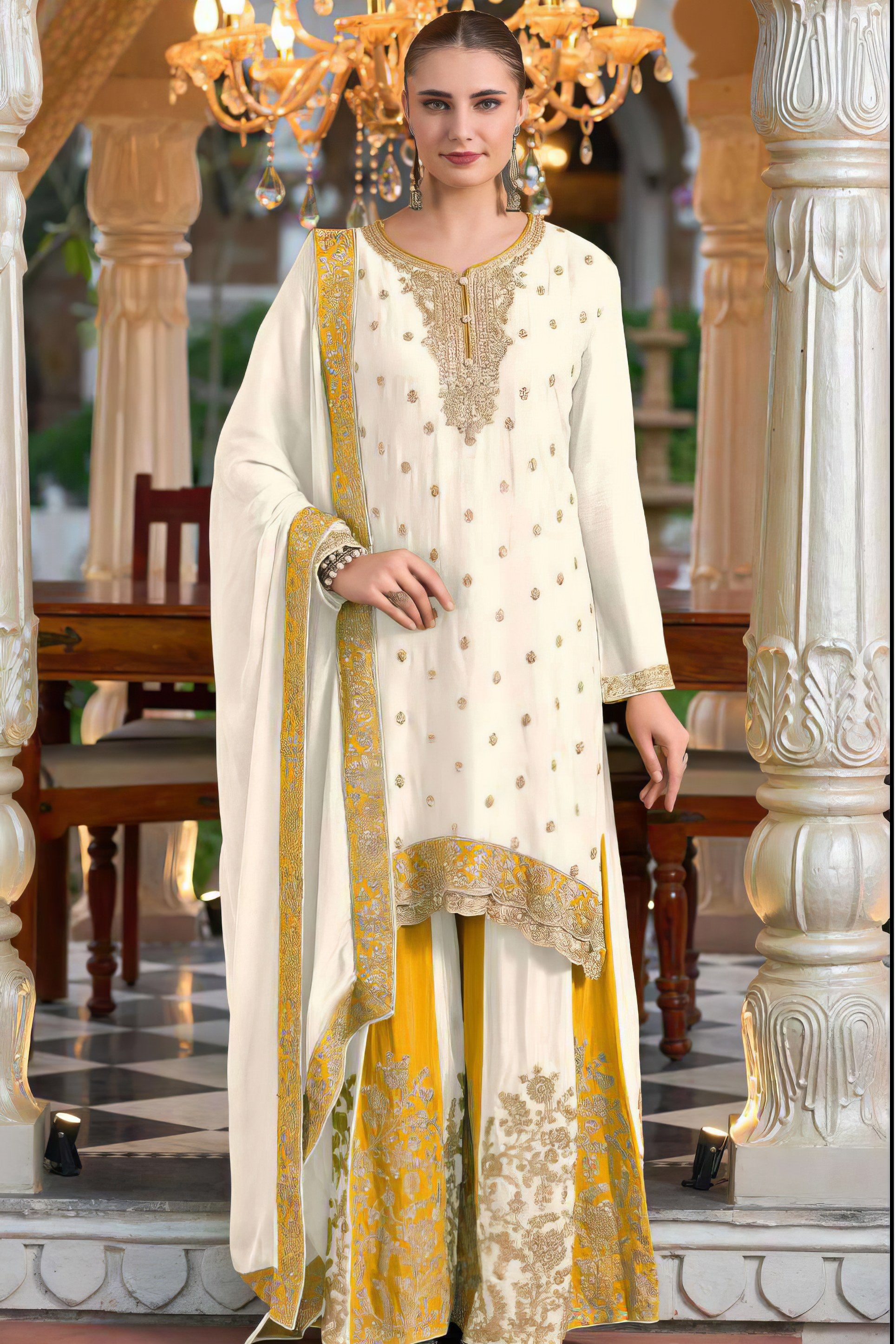Chinon Charm Embroidered Pakistani suit LXPK0026