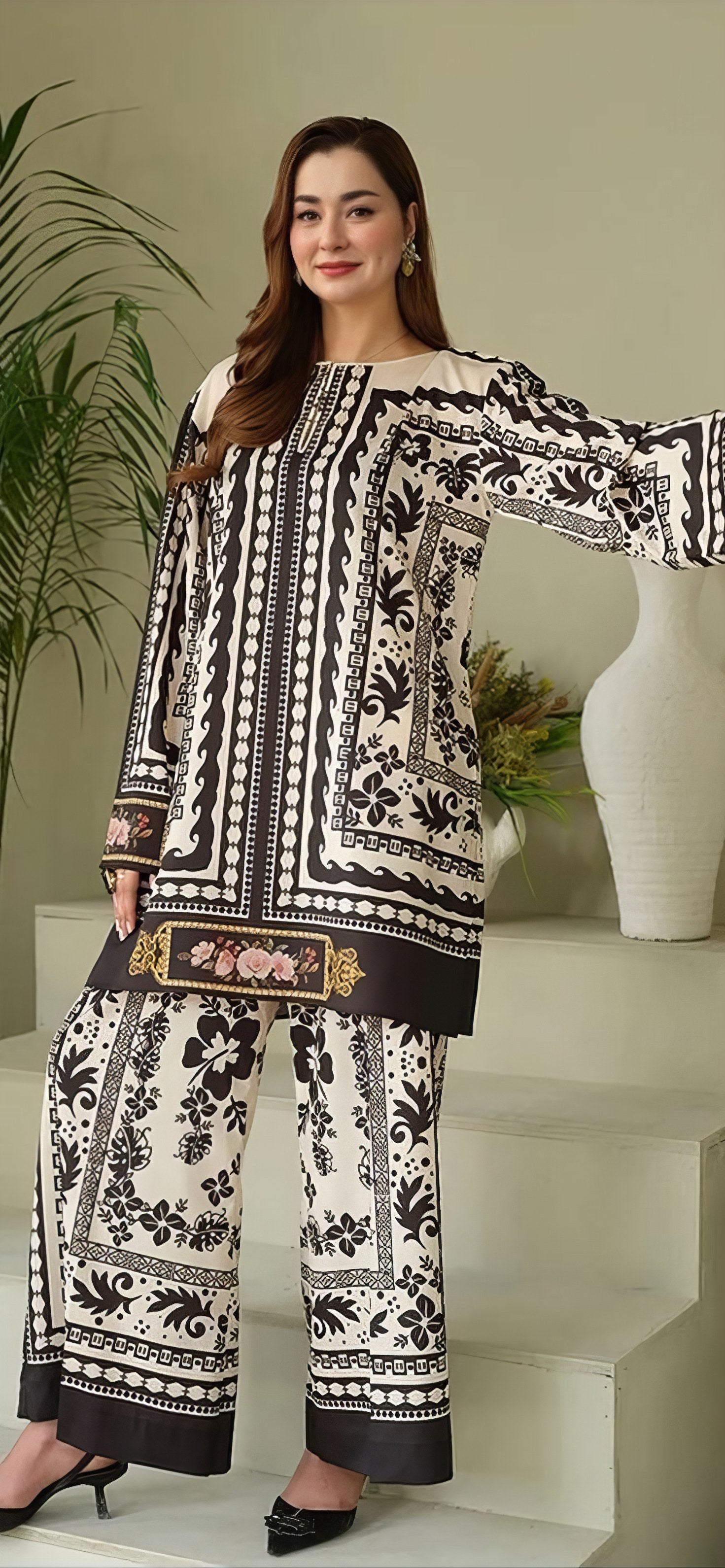 Black & White Printed CO'ORD SET CD0012