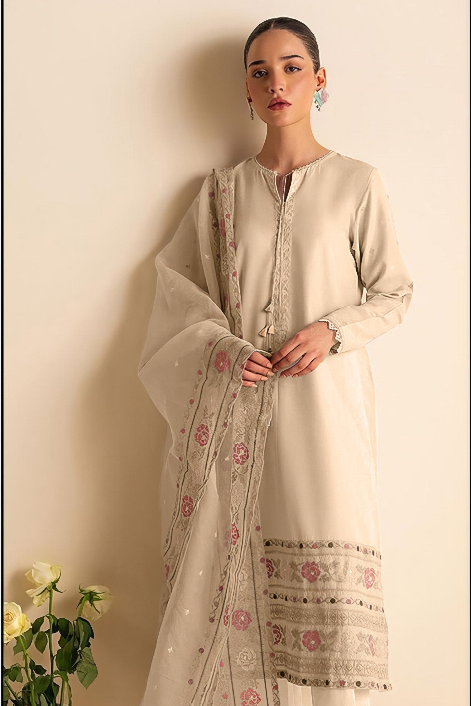 ViscoS Silk With Embroidered Pakistani suit LXPK0024