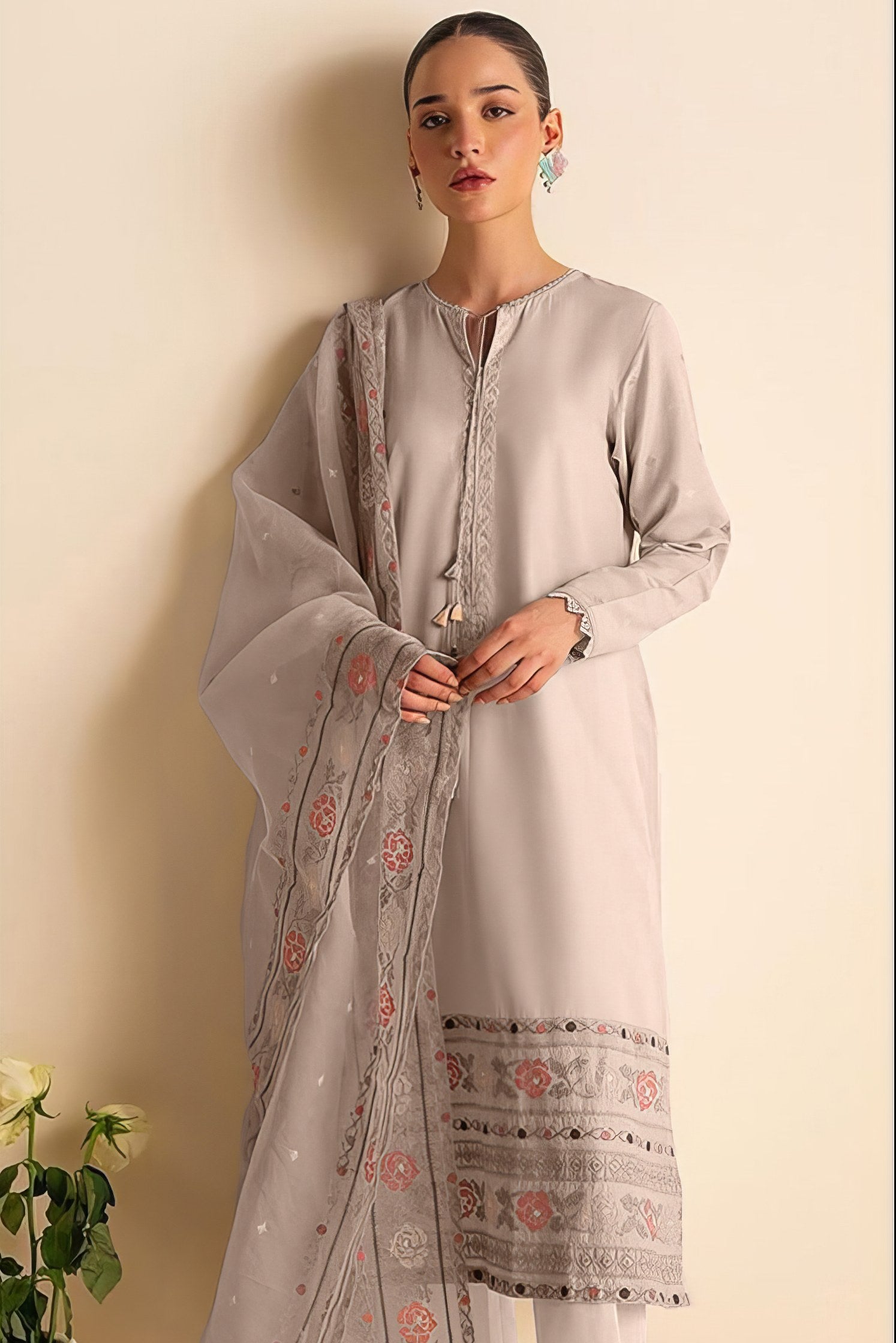 ViscoS Silk With Embroidered Pakistani suit LXPK0024