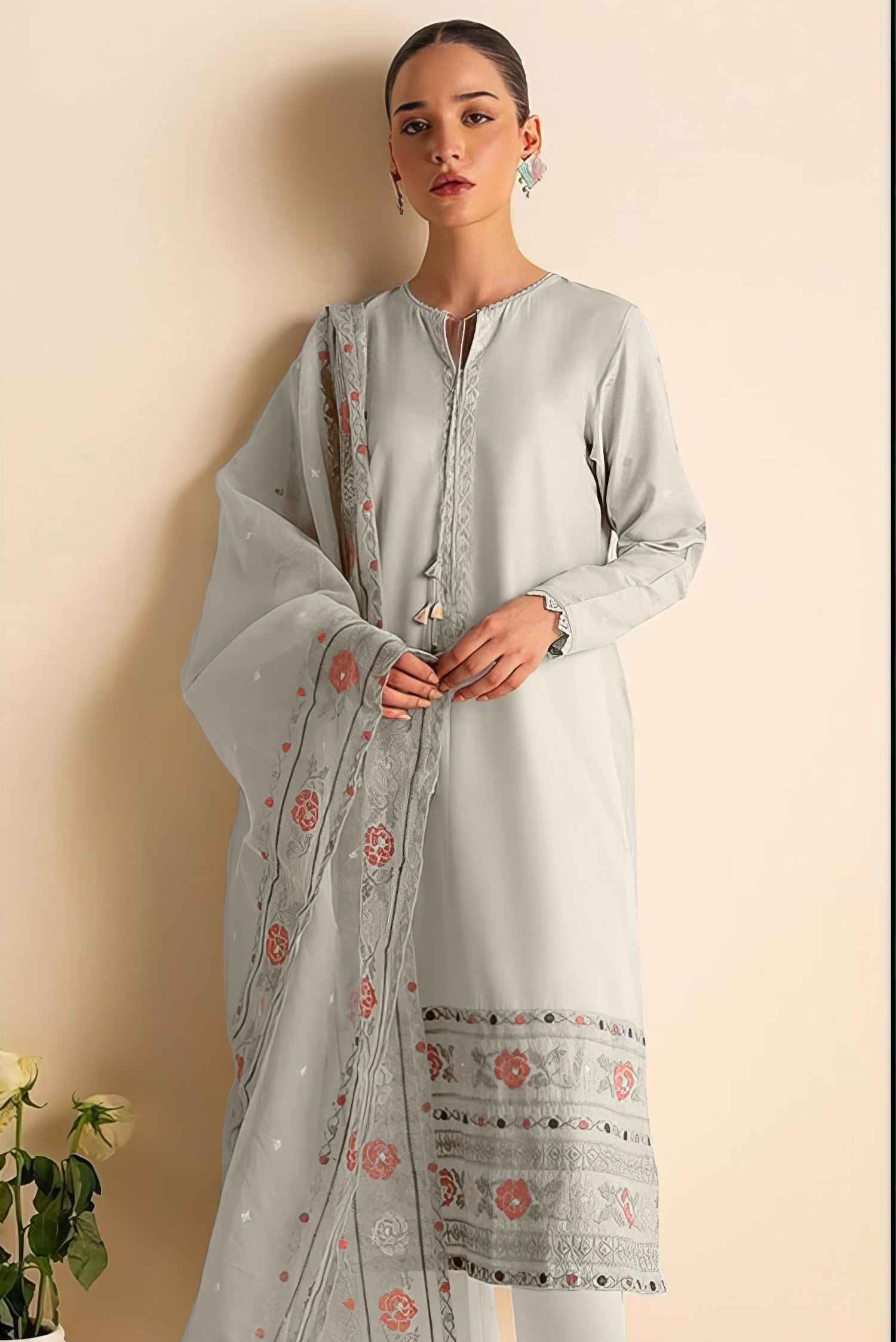 ViscoS Silk With Embroidered Pakistani suit LXPK0024