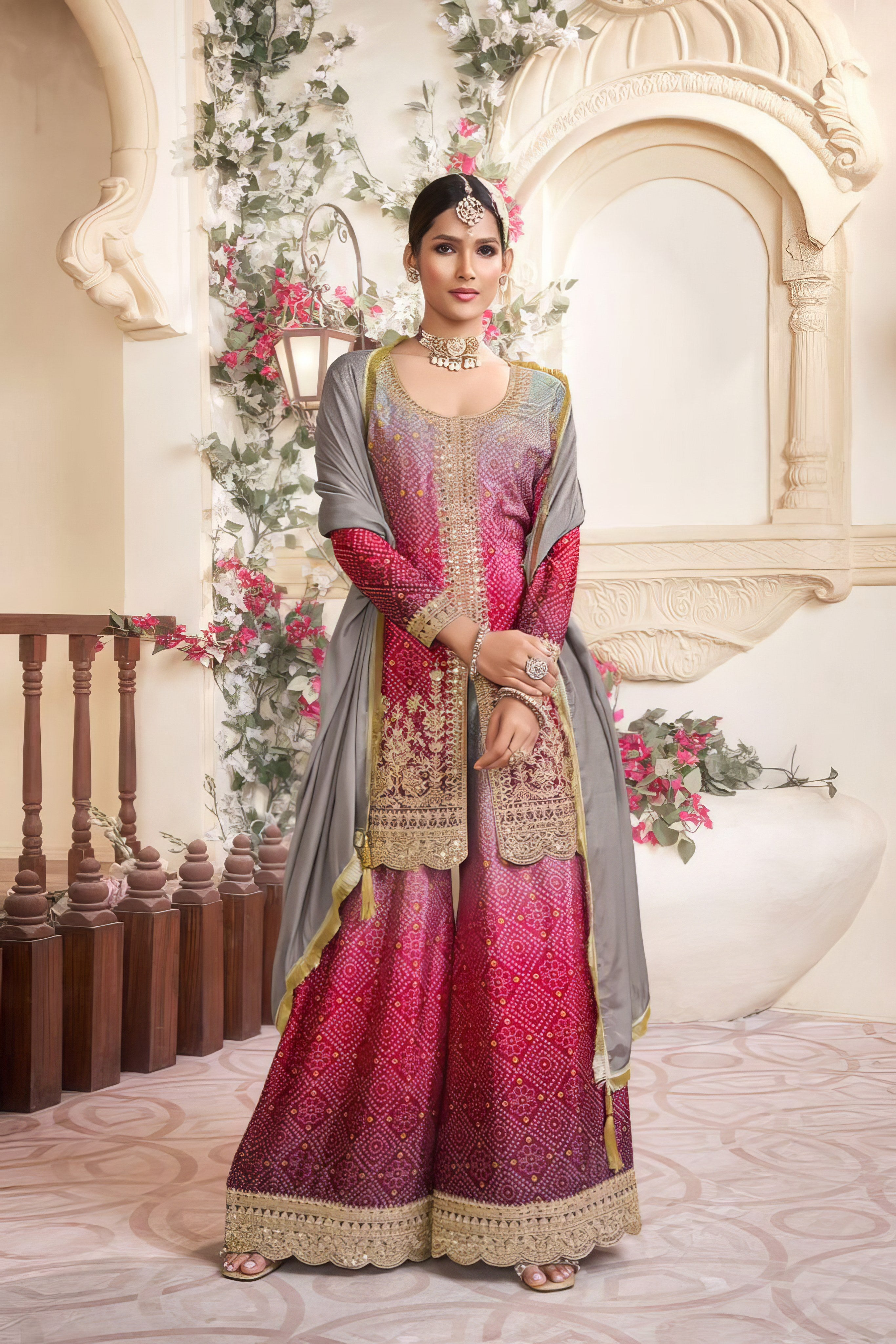 Chinon Charm Handwork Sharara Suit LXSR0041