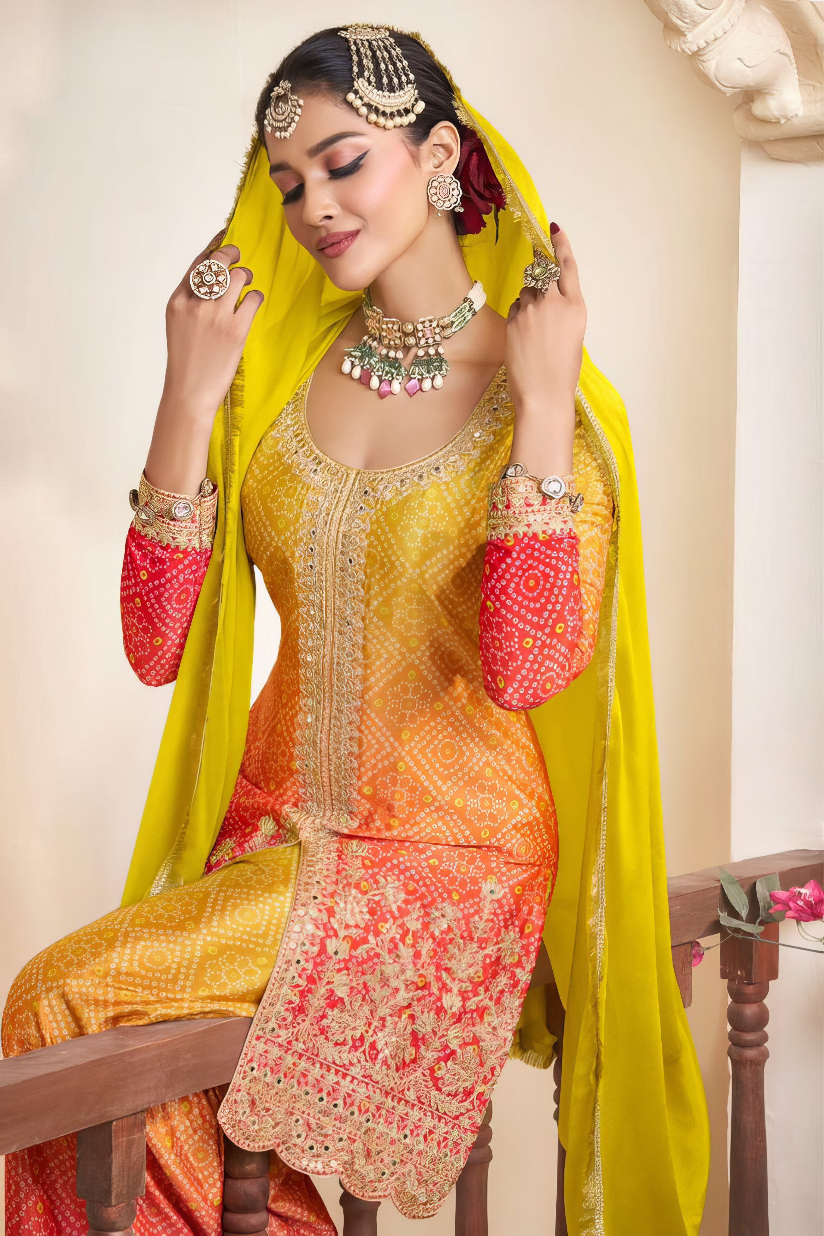 Chinon Charm Handwork Sharara Suit LXSR0041