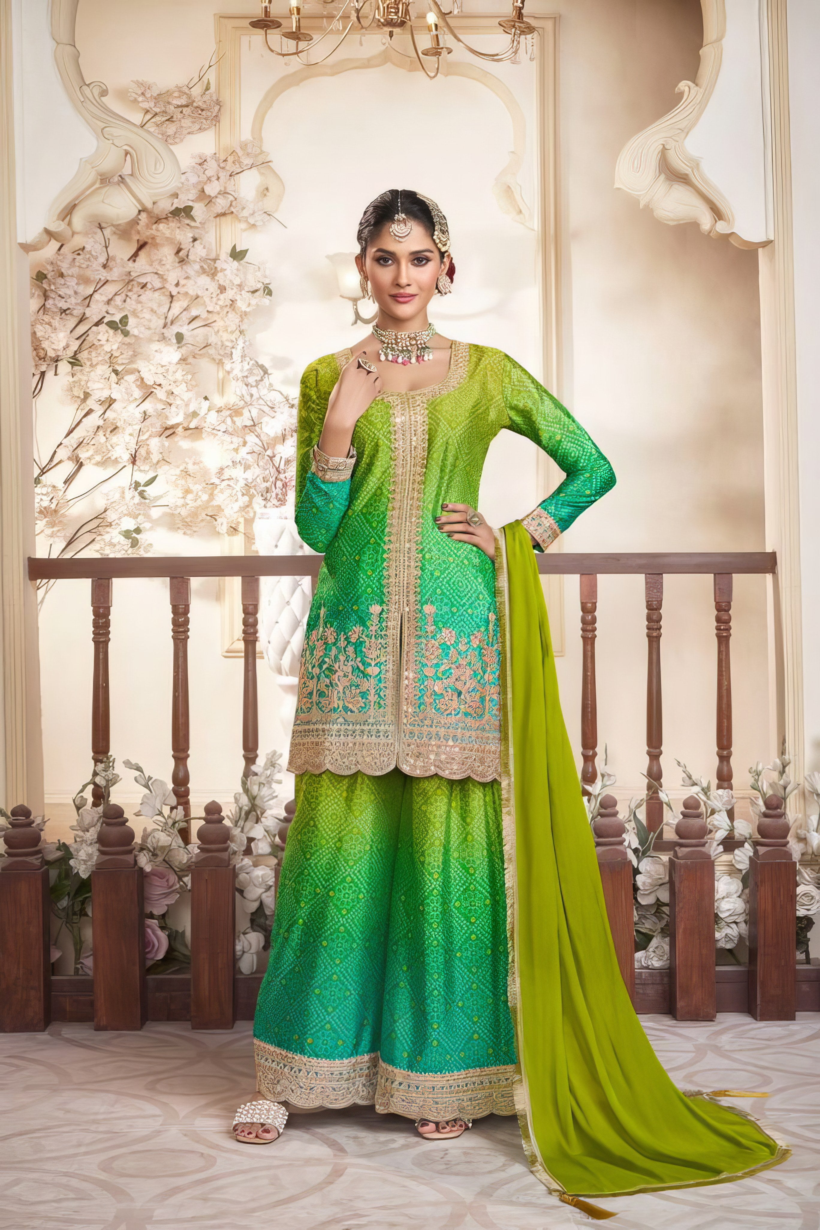 Chinon Charm Handwork Sharara Suit LXSR0041