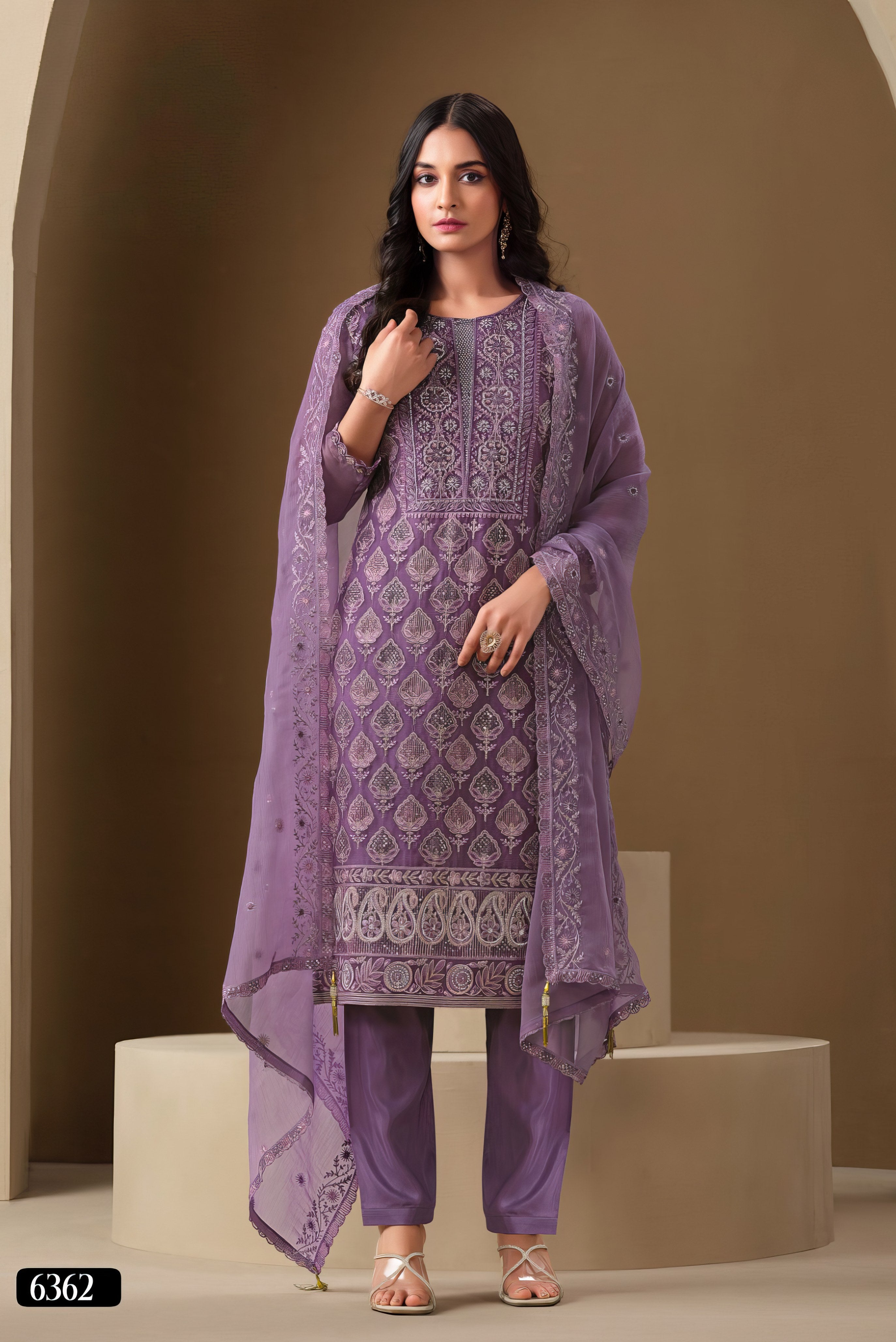 Swarovski Aura Embroidred Pakistani suit LXPK0009