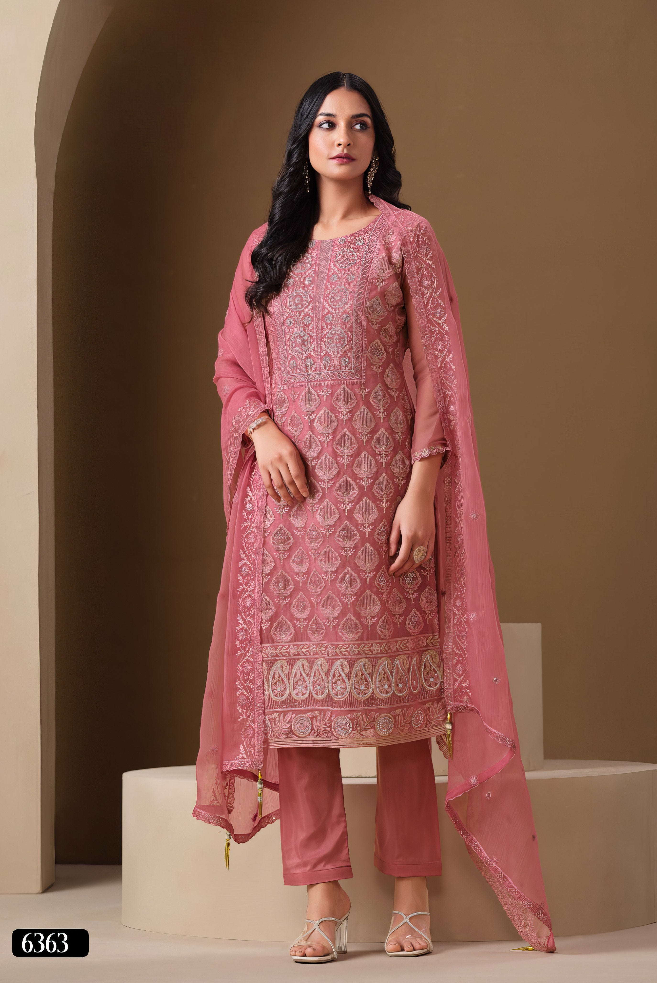 Swarovski Aura Embroidred Pakistani suit LXPK0009