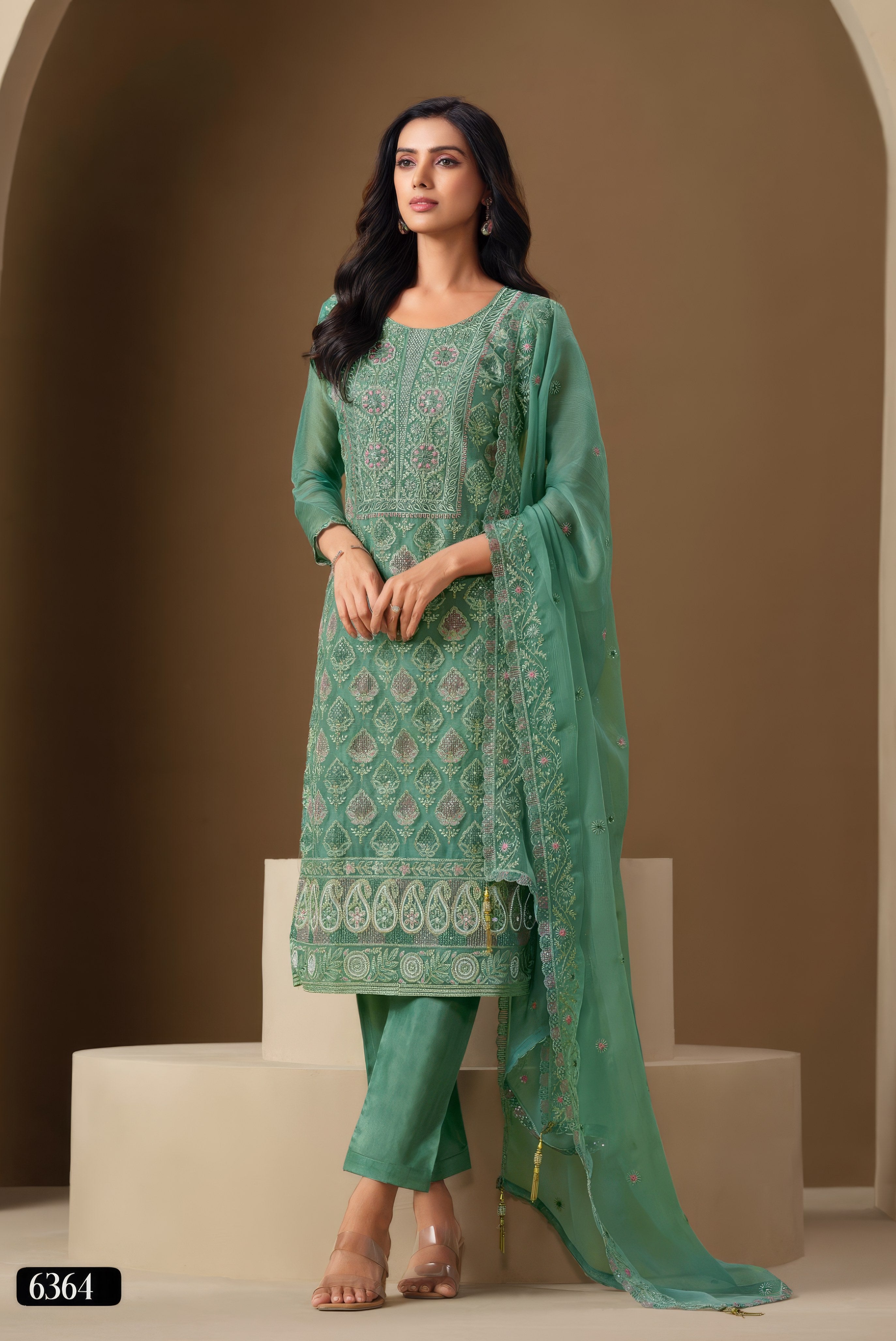 Swarovski Aura Embroidred Pakistani suit LXPK0009