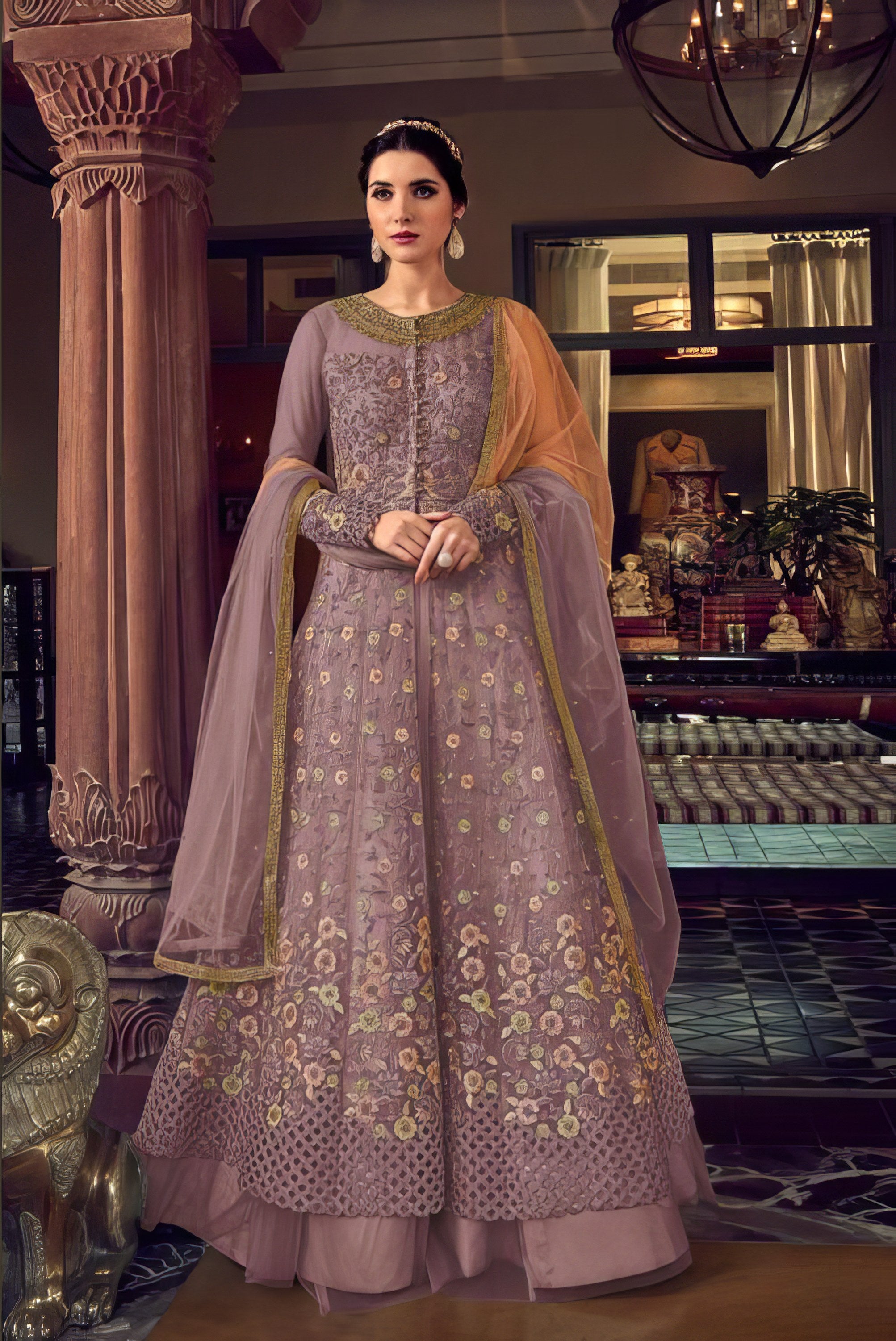 Heavy Bonglory Silk Luxury Gown LXGW0032