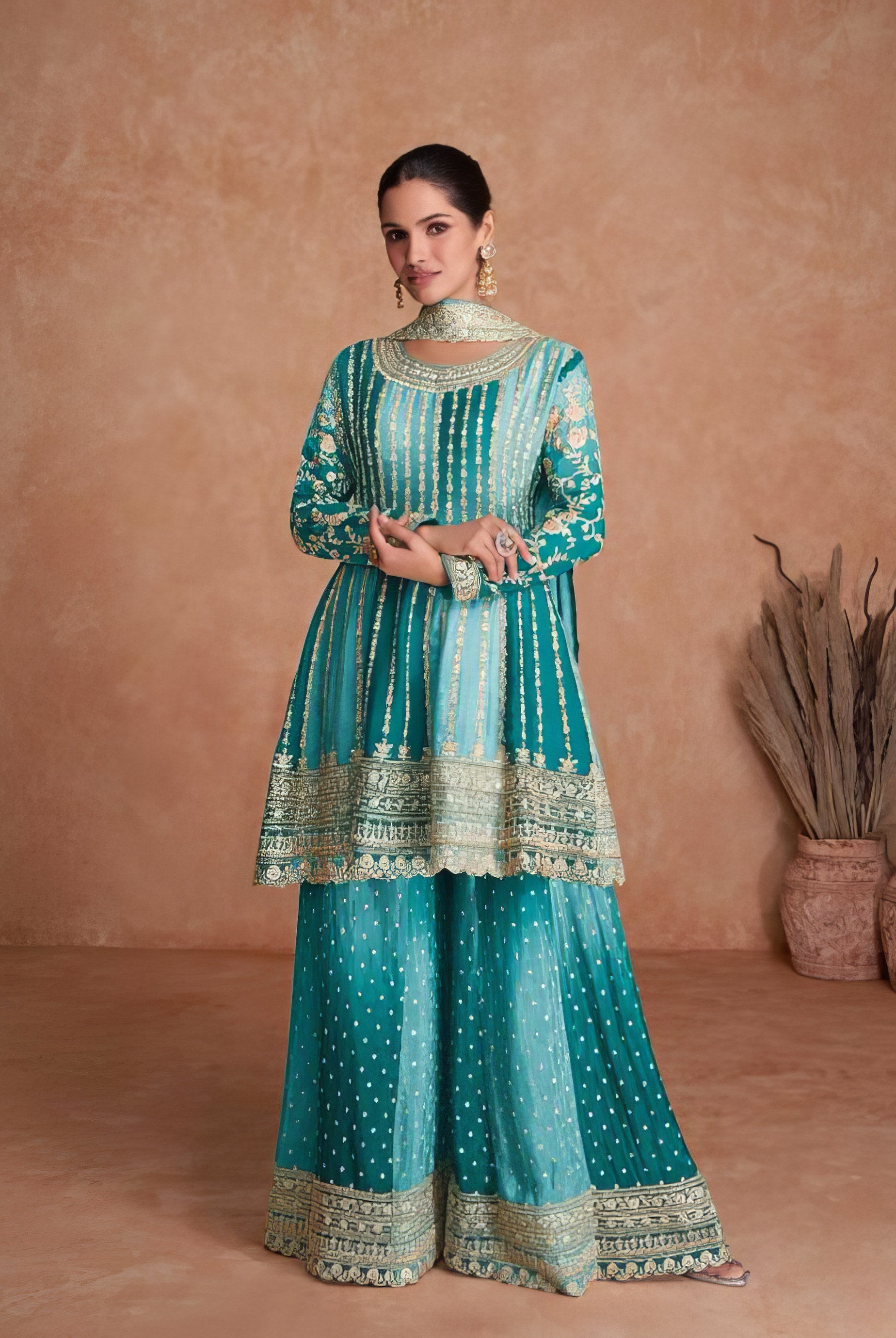 Handmade Zarkan Premium Sharara LXSR0046
