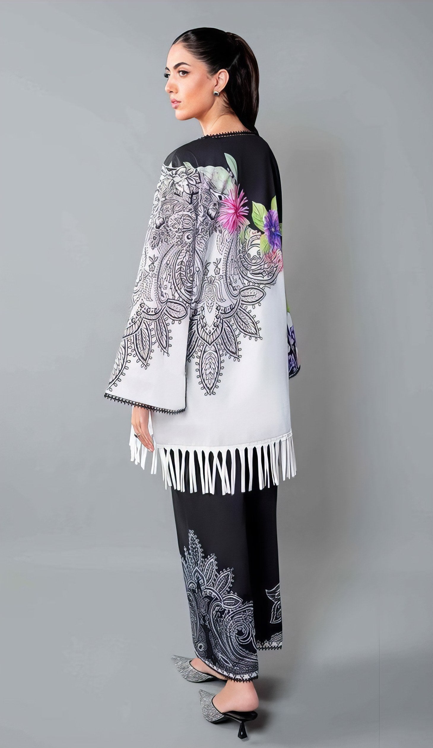 Black & white Printed CO'ORD SET CD0004