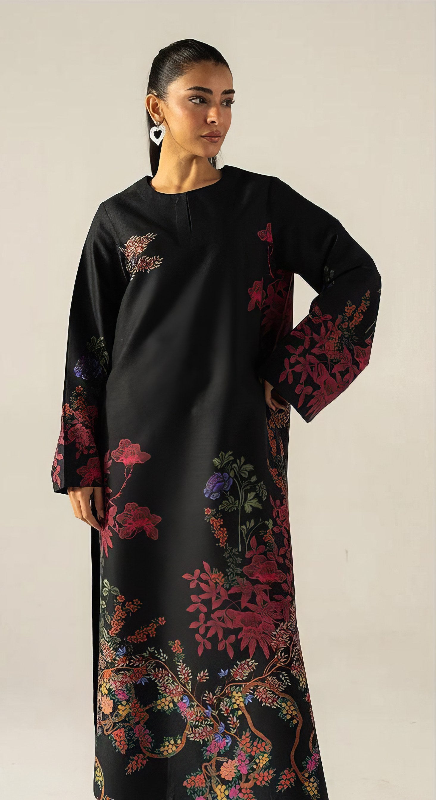 Black & Red Printed CO'ORD SET CD0007