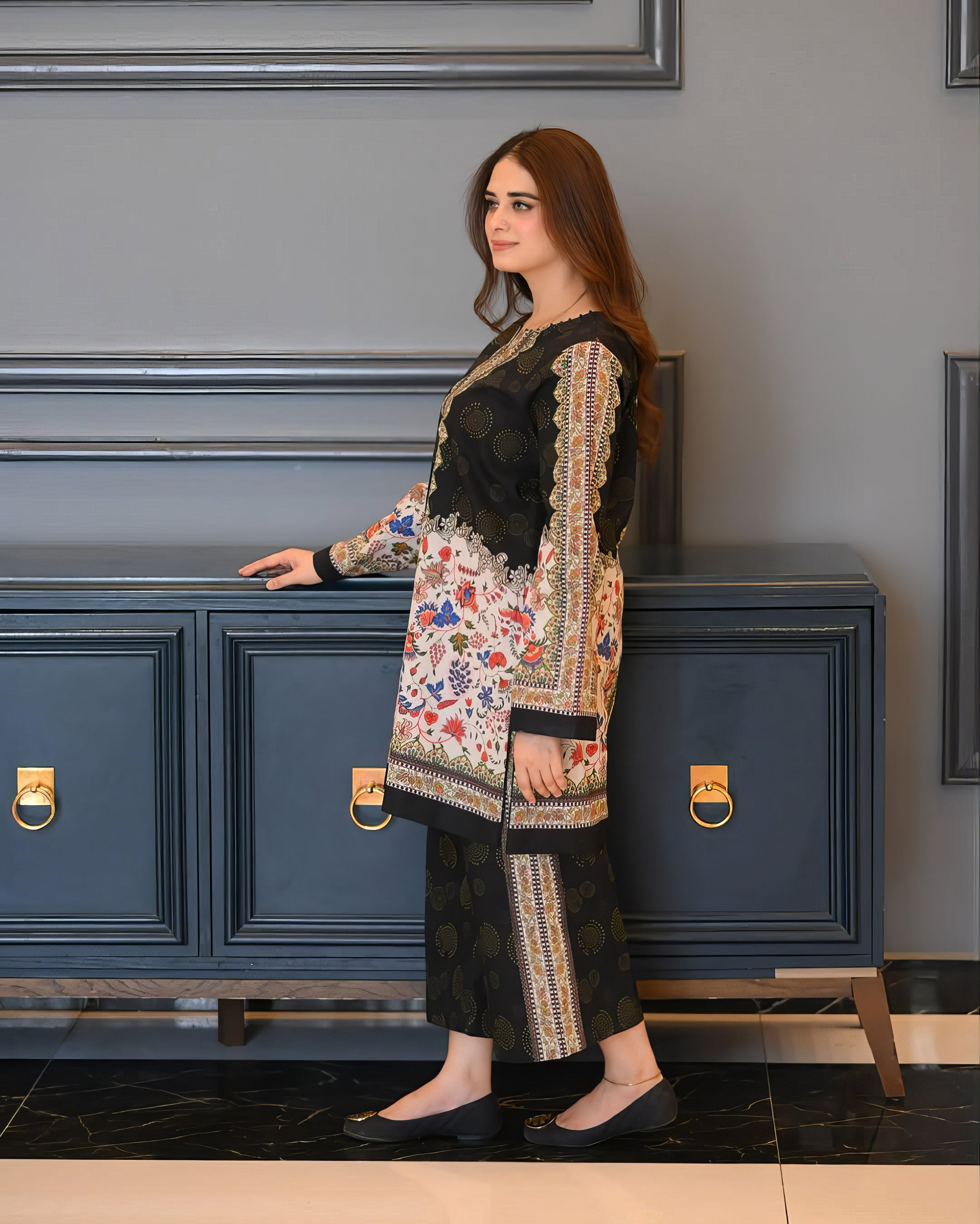 Natural Crepe Digital Printed CO'ORD SET CD0021