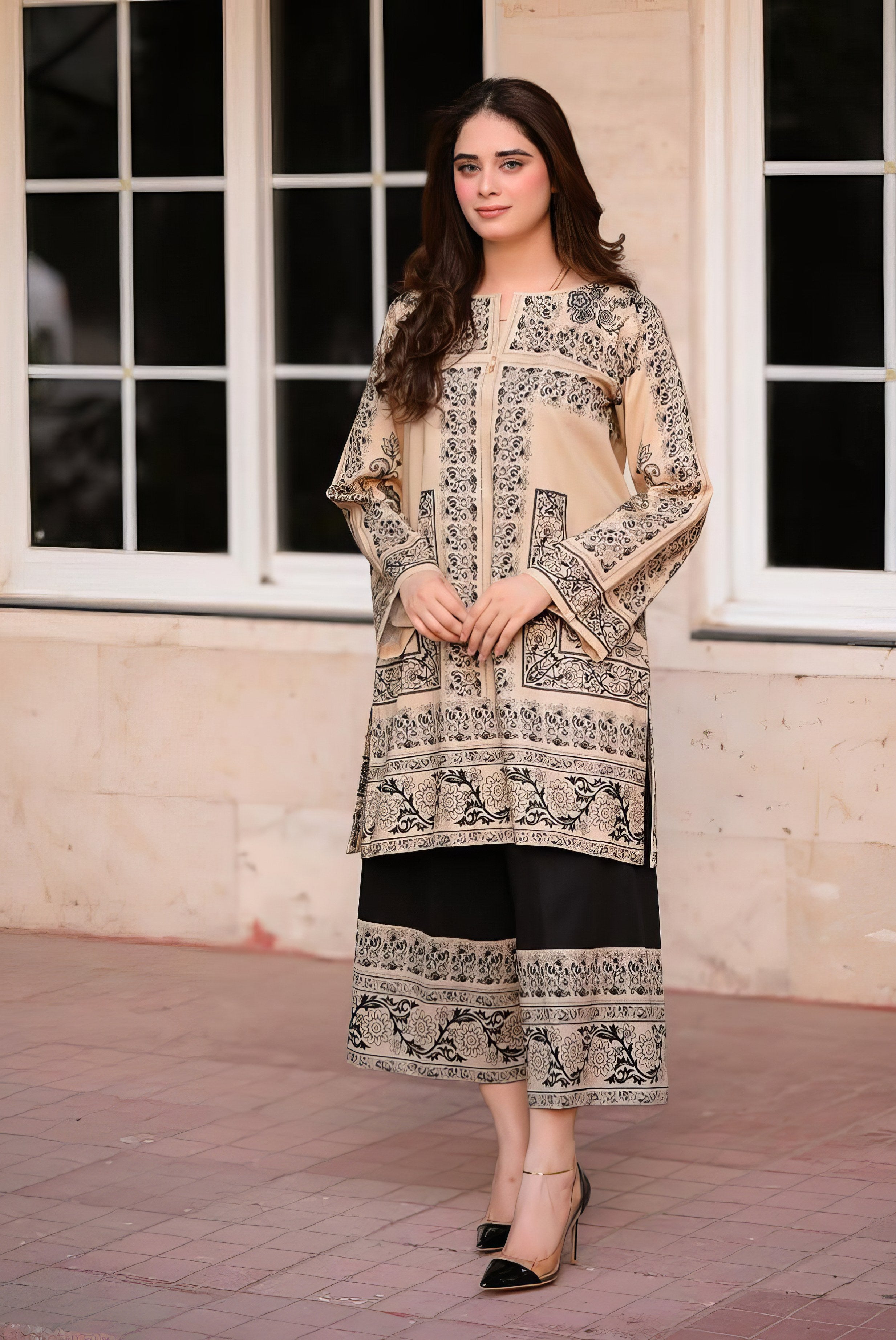 Natural Crepe Digital Printeed CO'ORD SET CD0022