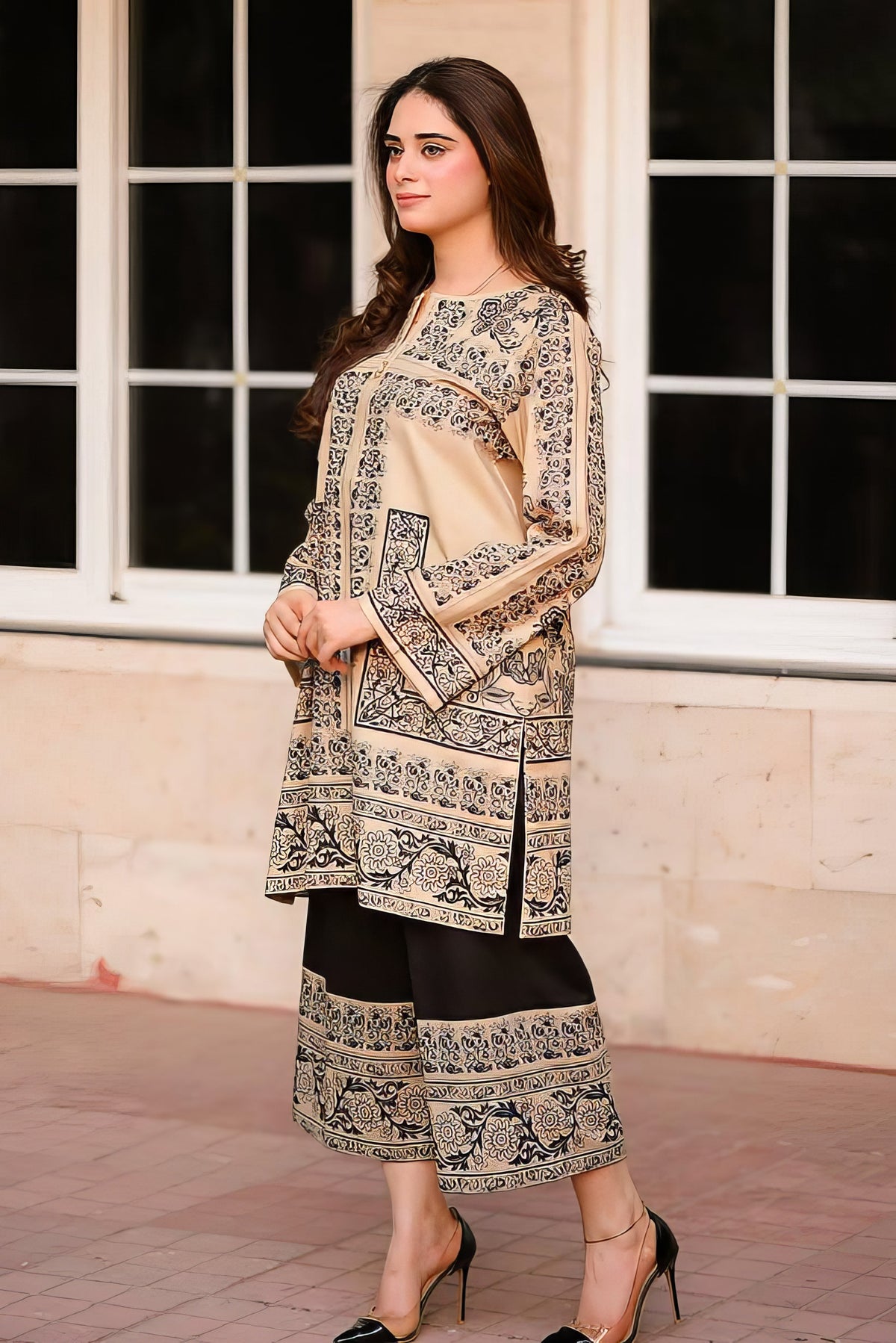 Natural Crepe Digital Printeed CO'ORD SET CD0022