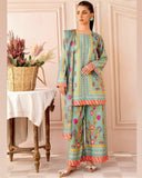 Pur Natural Crepe With Digital Print With Sleeves CO'ORD SET CD0025