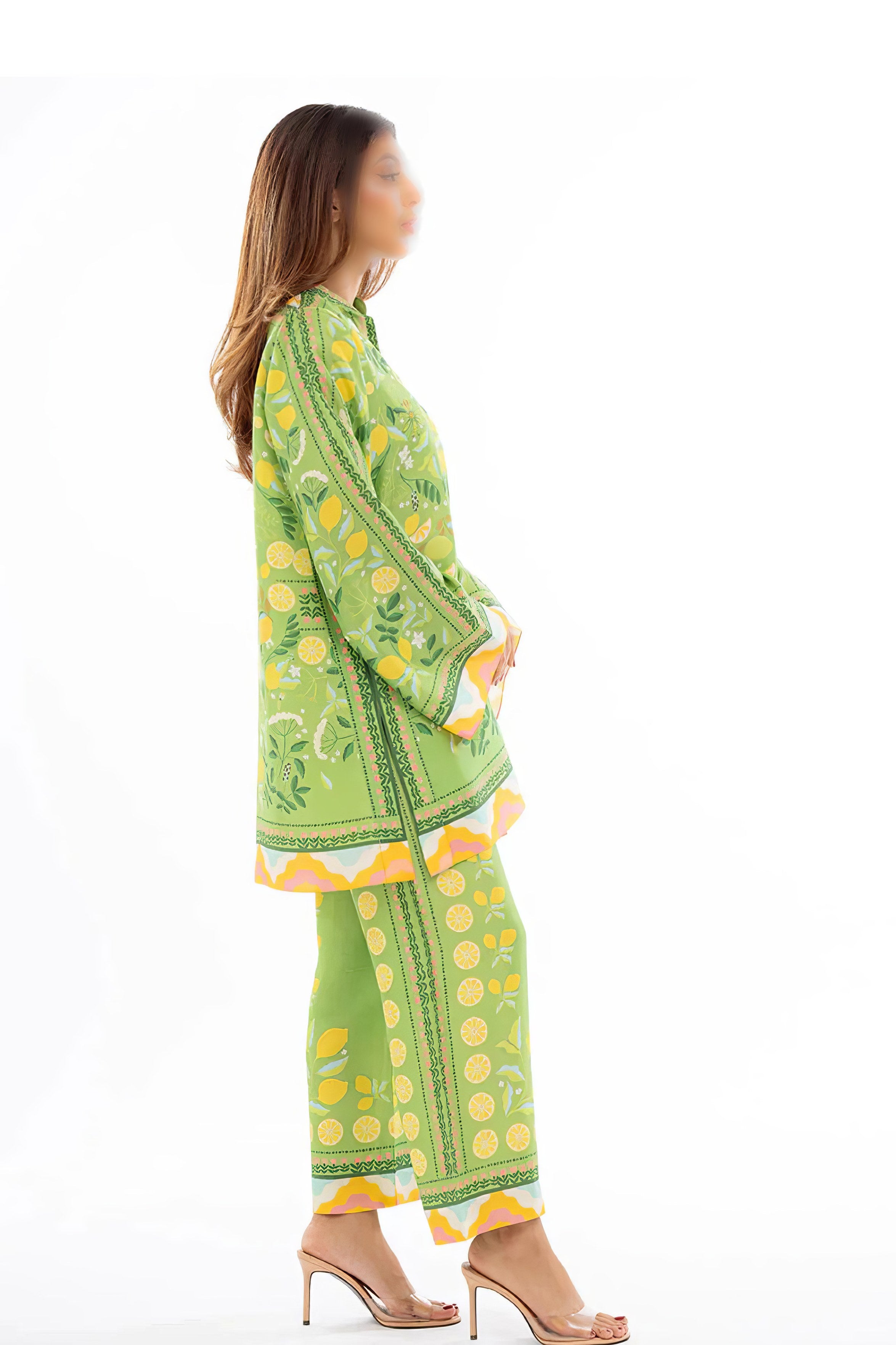 Green Colour Floral CO'ORD SET CD0027