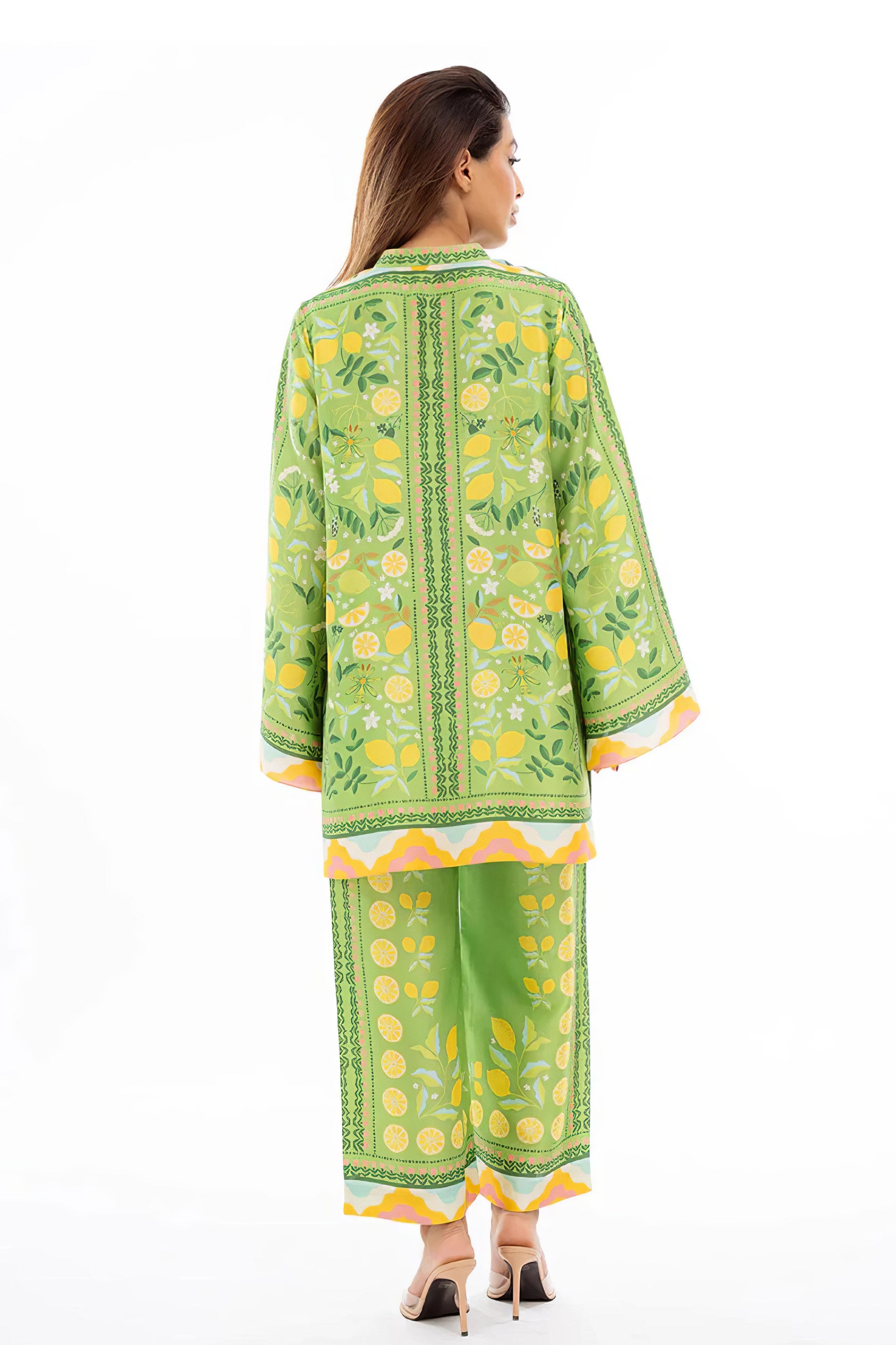 Green Colour Floral CO'ORD SET CD0027