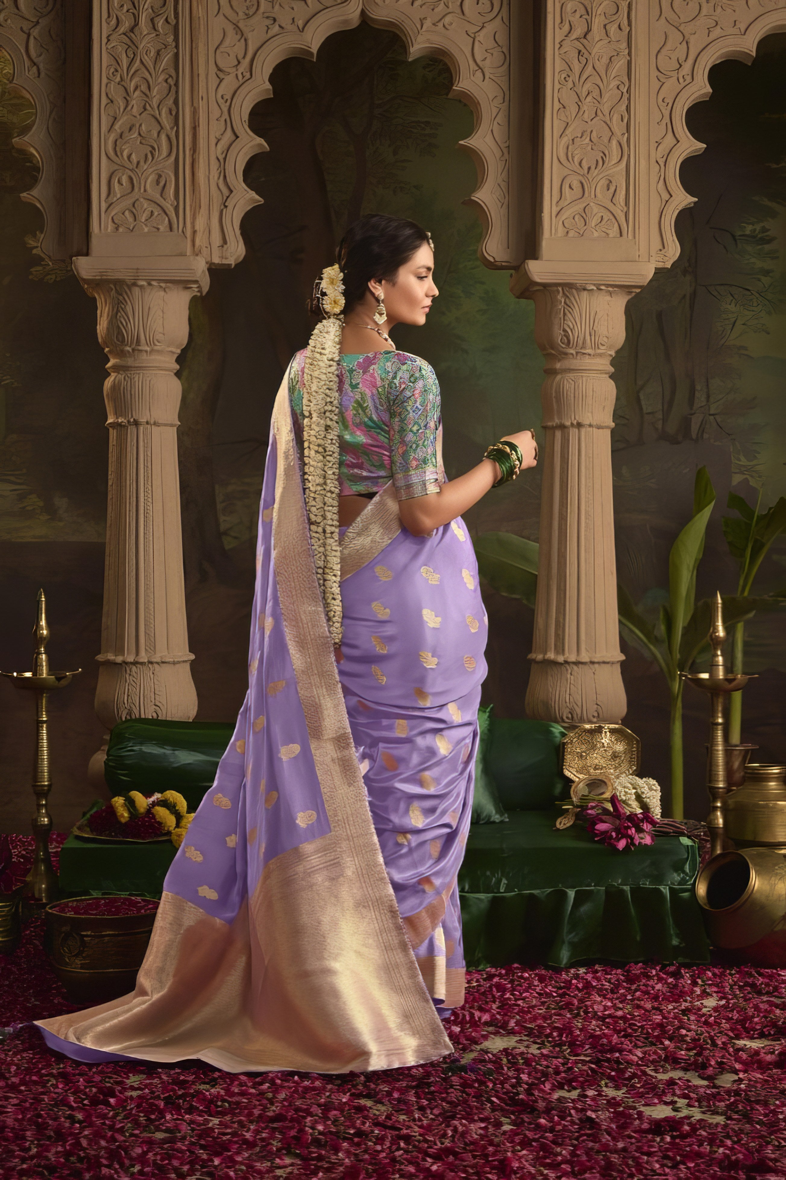 Kora Banarasi Art Silk Saree LXSE00065