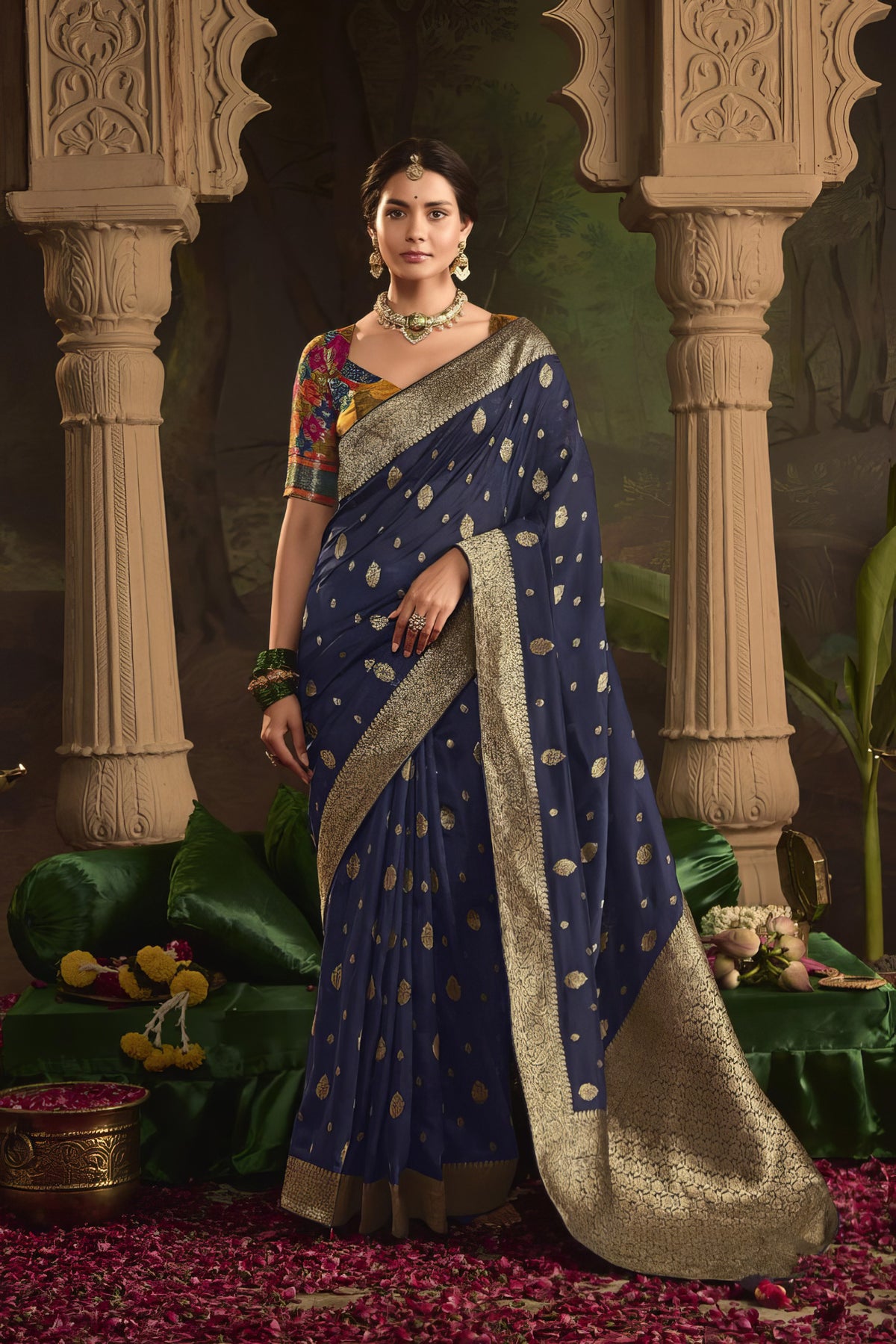 Kora Banarasi Art Silk Saree LXSE00067