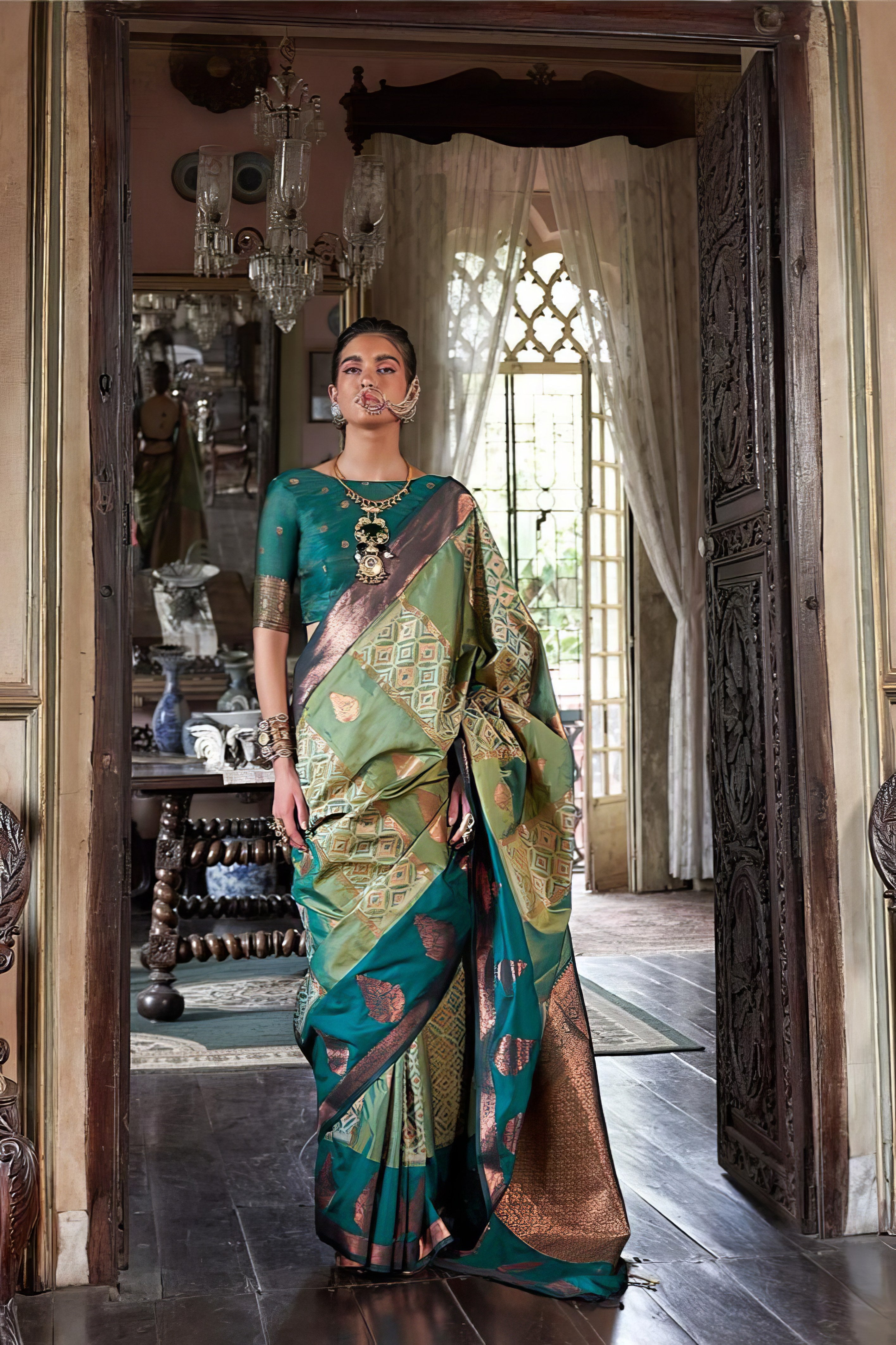 Pochampally Weaving Saree LXSE0043