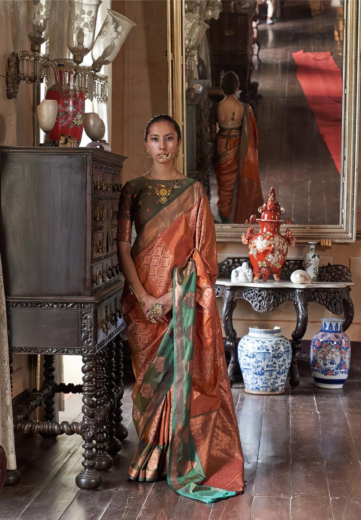Pochampally Weaving Saree LXSE0043
