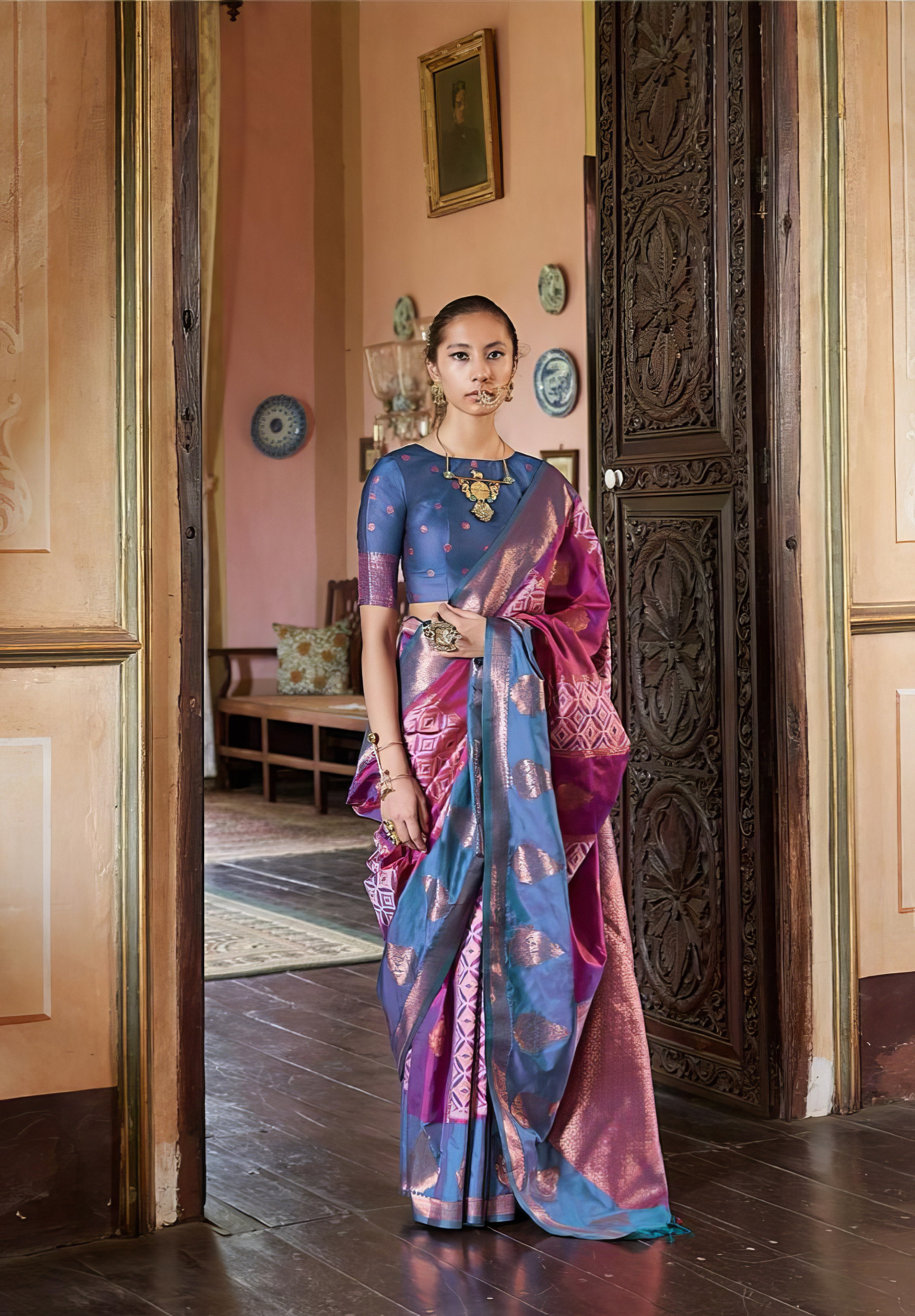 Pochampally Weaving Saree LXSE0043