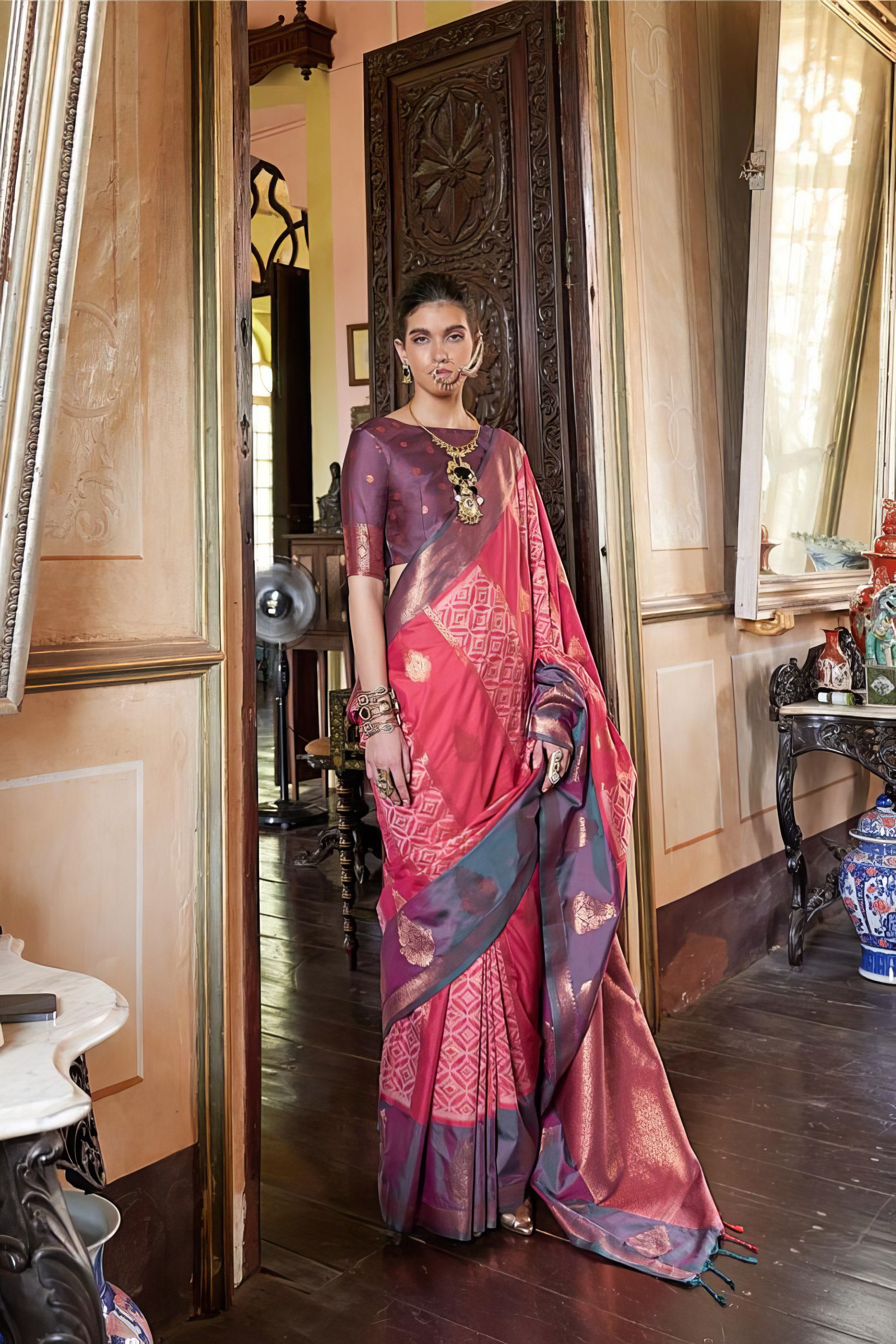 Pochampally Weaving Saree LXSE0043