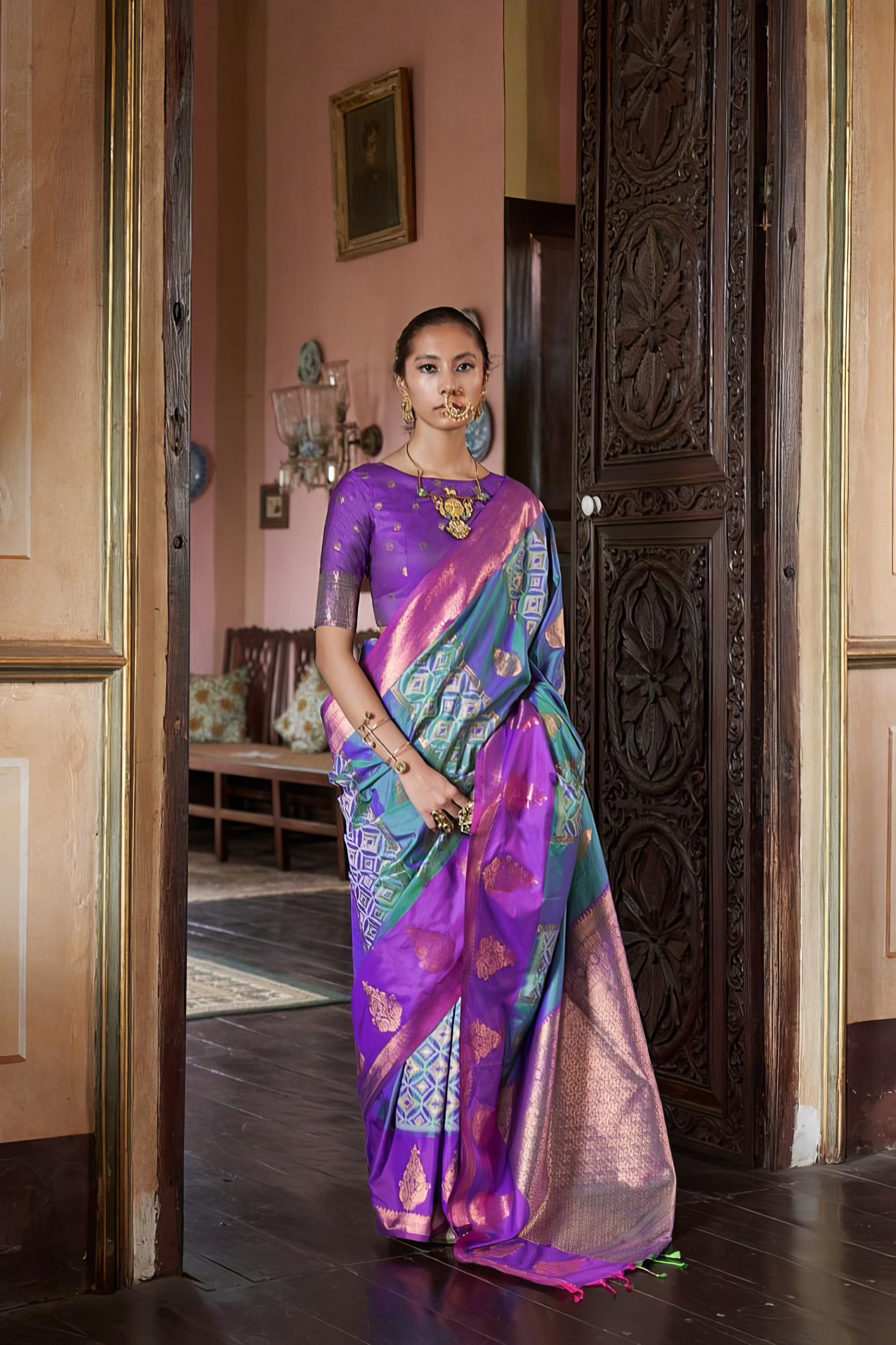 Pochampally Weaving Saree LXSE0043