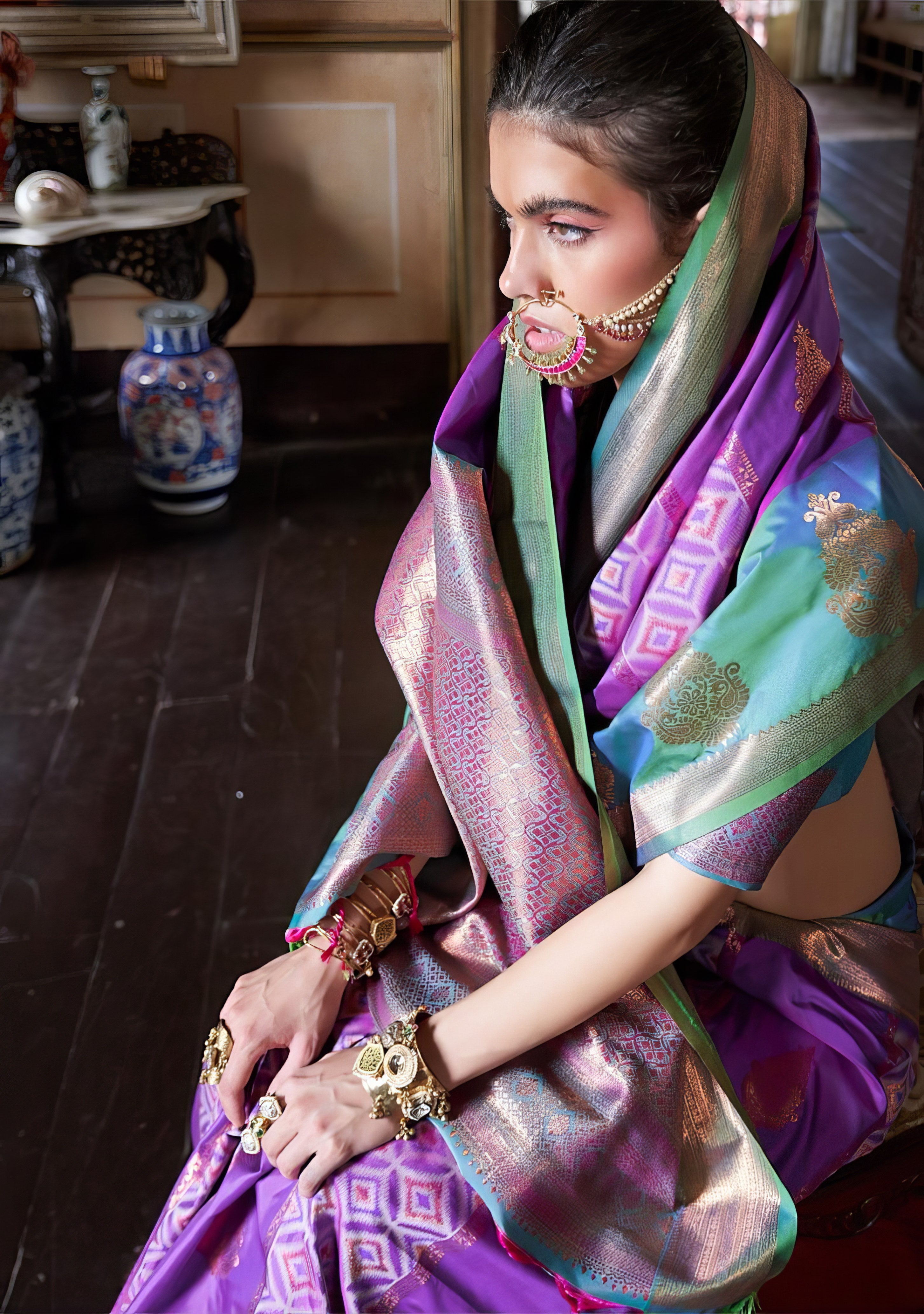 Pochampally Weaving Saree LXSE0043