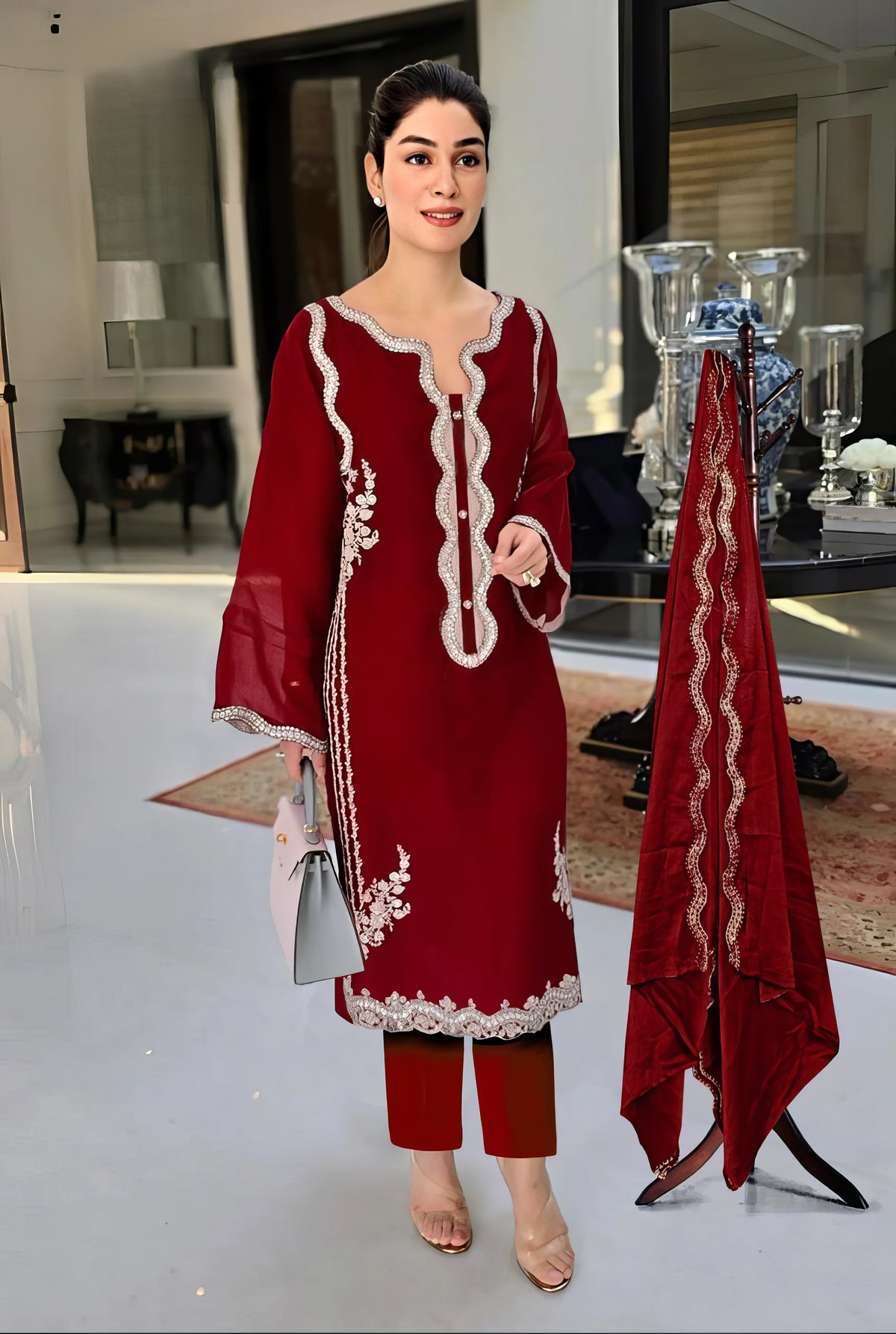 Satin Saaz Pakistani Suit EAPK0071
