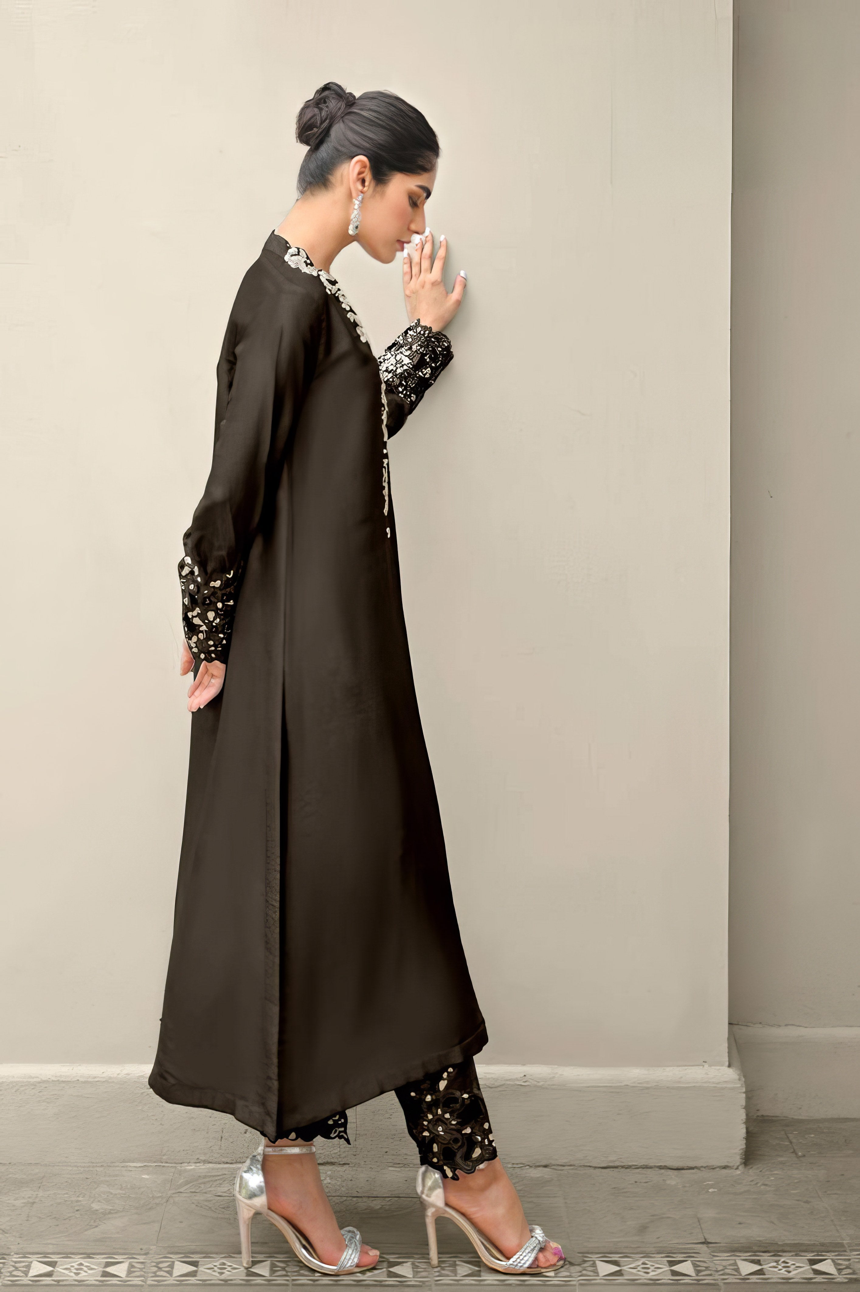 Sahiba Embroidered Satin Pakistani Suit LXPK0070