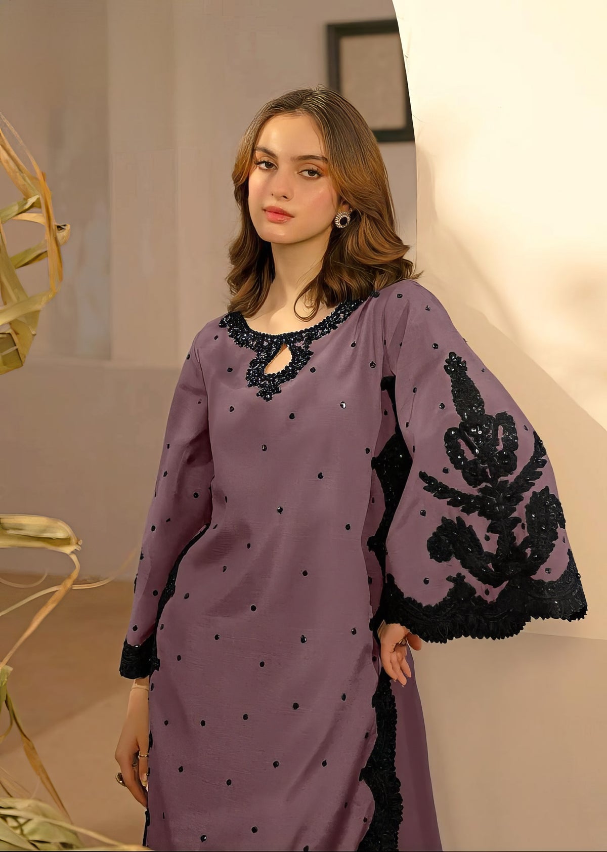 Ishya Cutwork Bell Sleeve Pakistani Suit LXPK0074