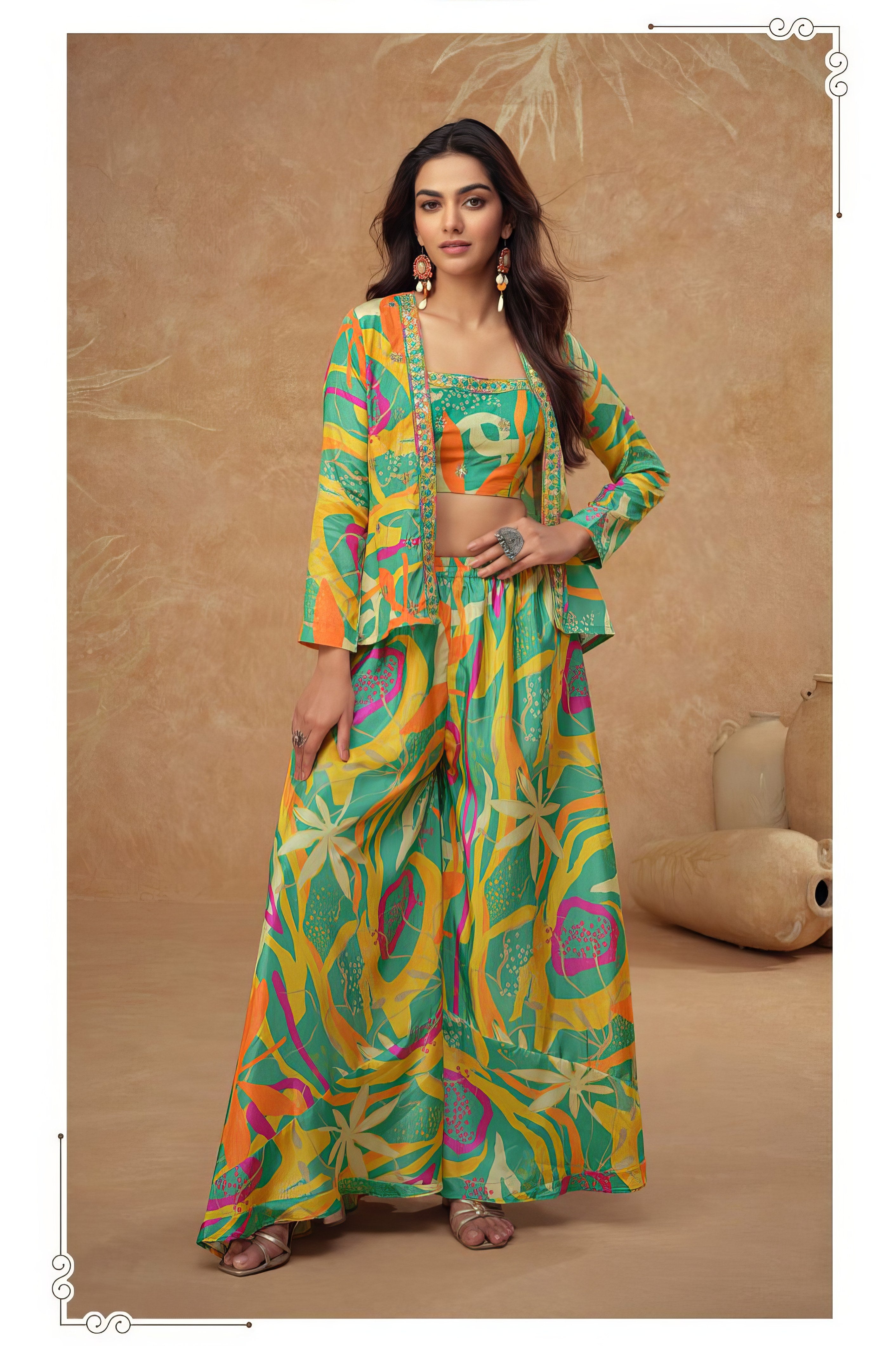 Digital Printed Premium Sharara LXSR0062