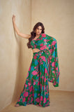 Floral Design Digital Printed Sharara LXSR0061