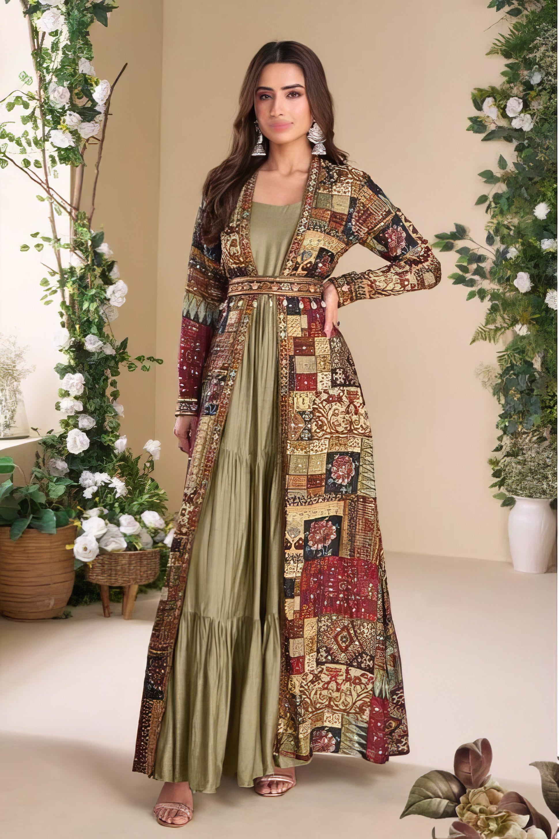 Nayra Silk Charm Premium Gown LXGW0041