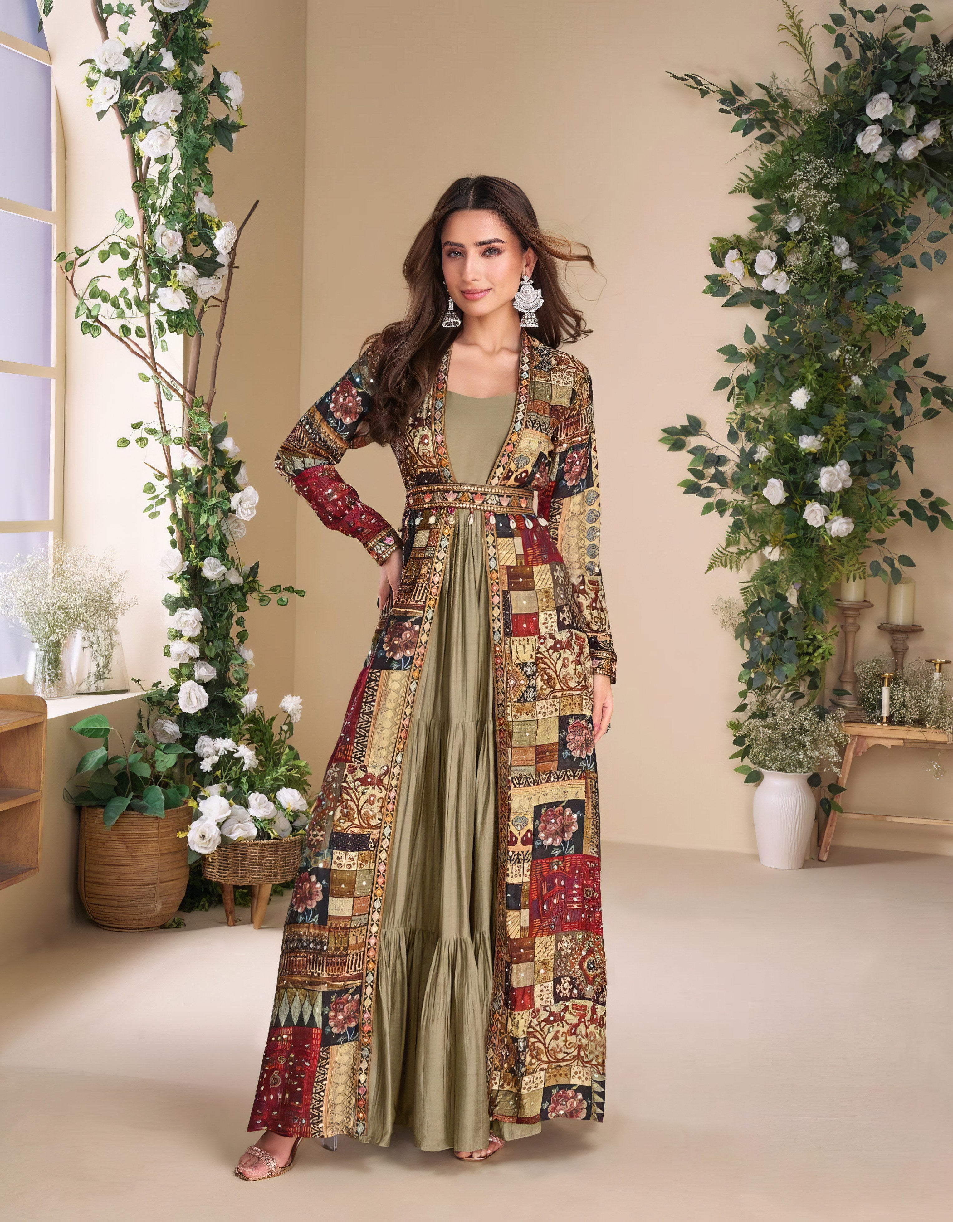 Nayra Silk Charm Premium Gown LXGW0041