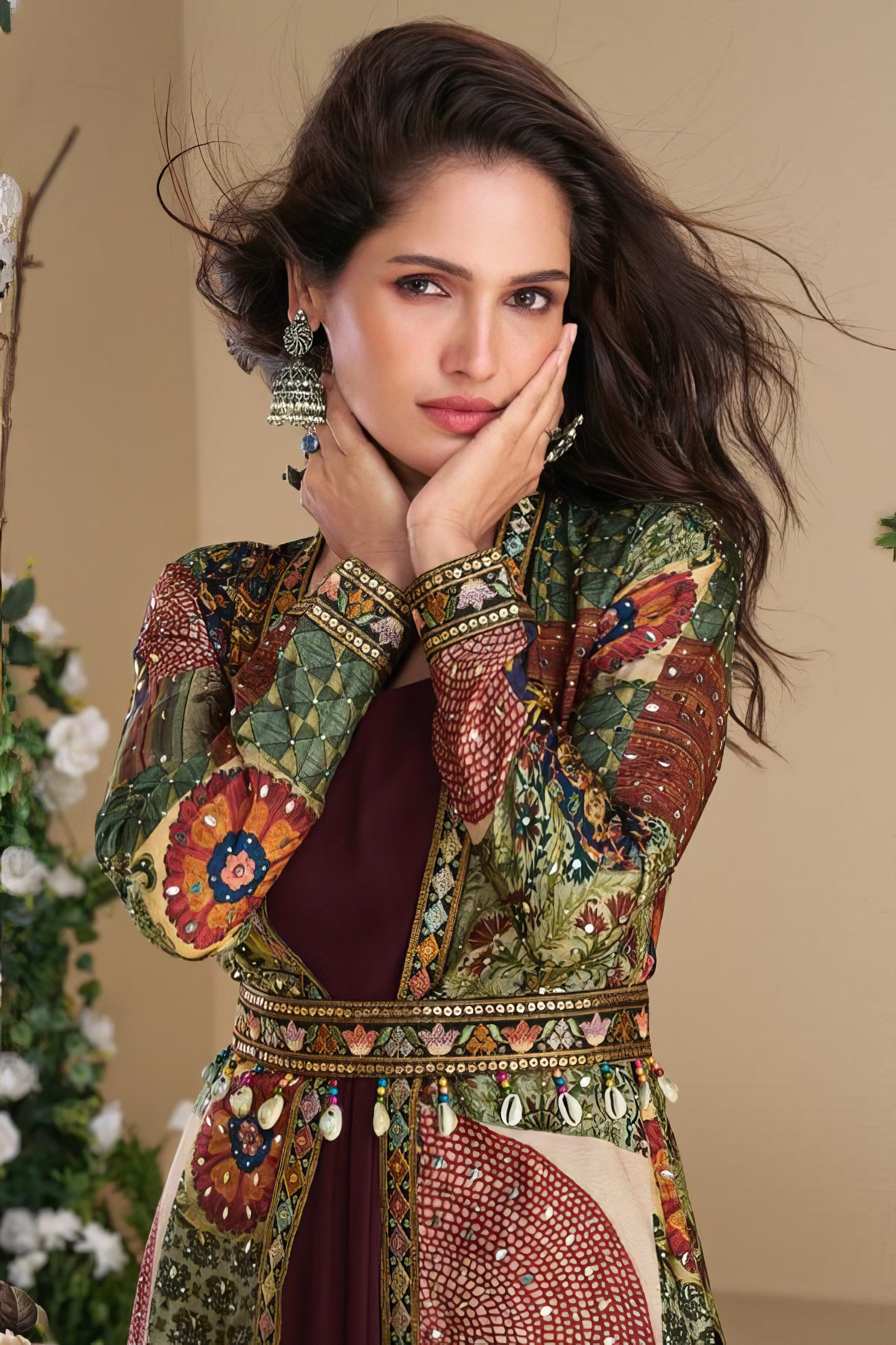 Nayra Silk Charm Premium Gown LXGW0041