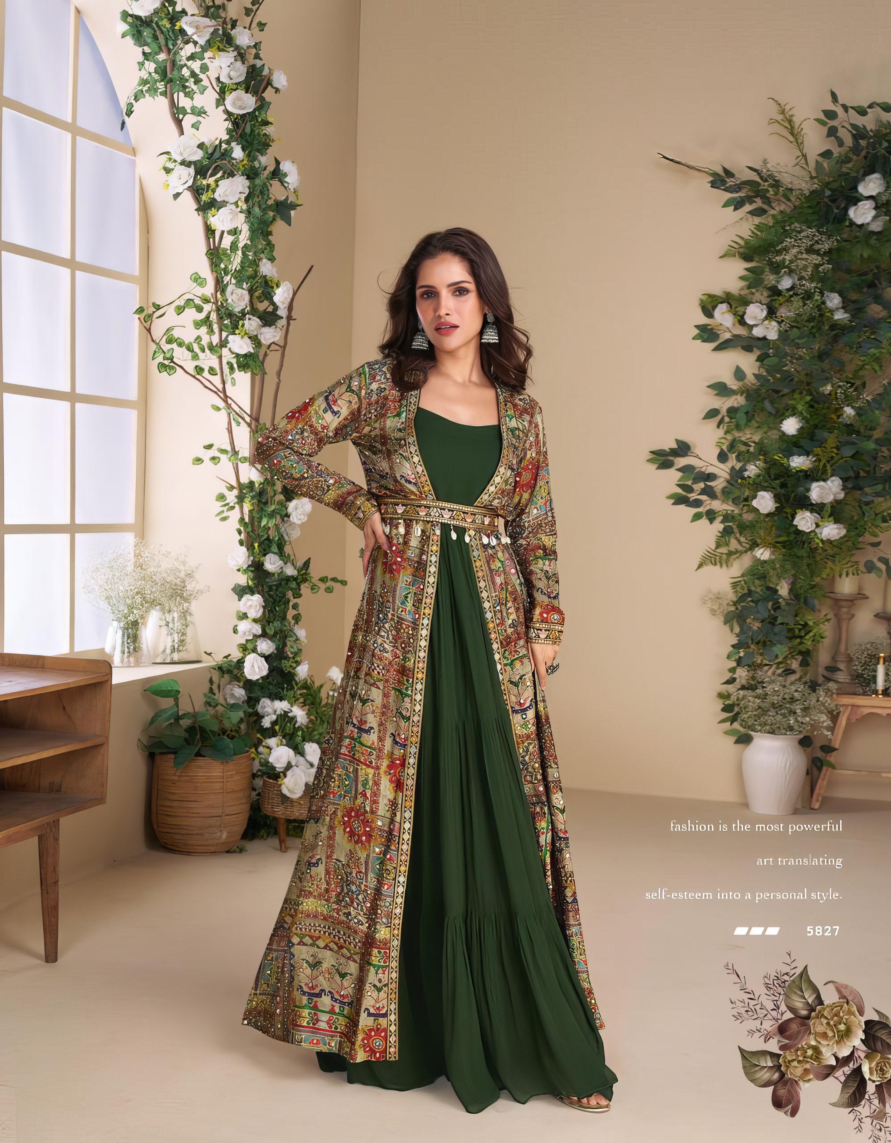 Nayra Silk Charm Premium Gown LXGW0041