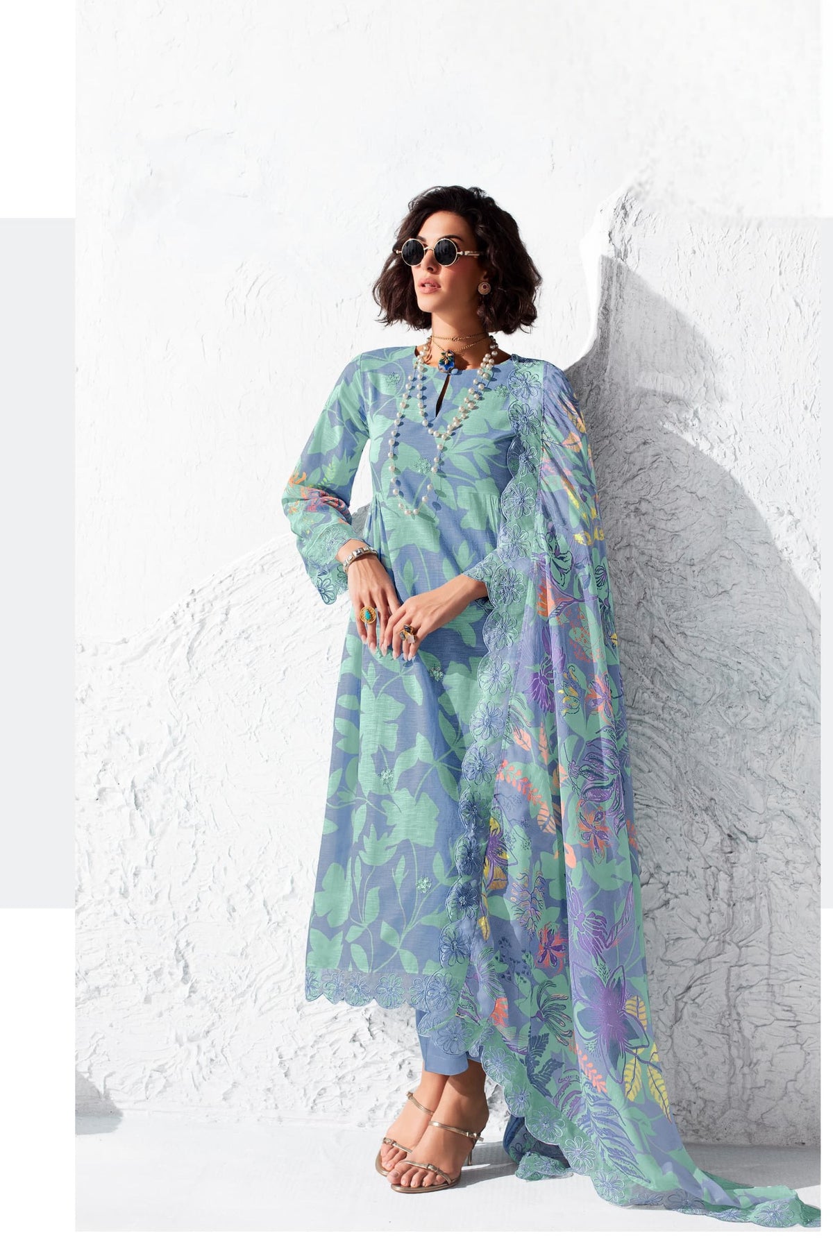 Zahra Muslin Charm Luxury Suit LXST0049