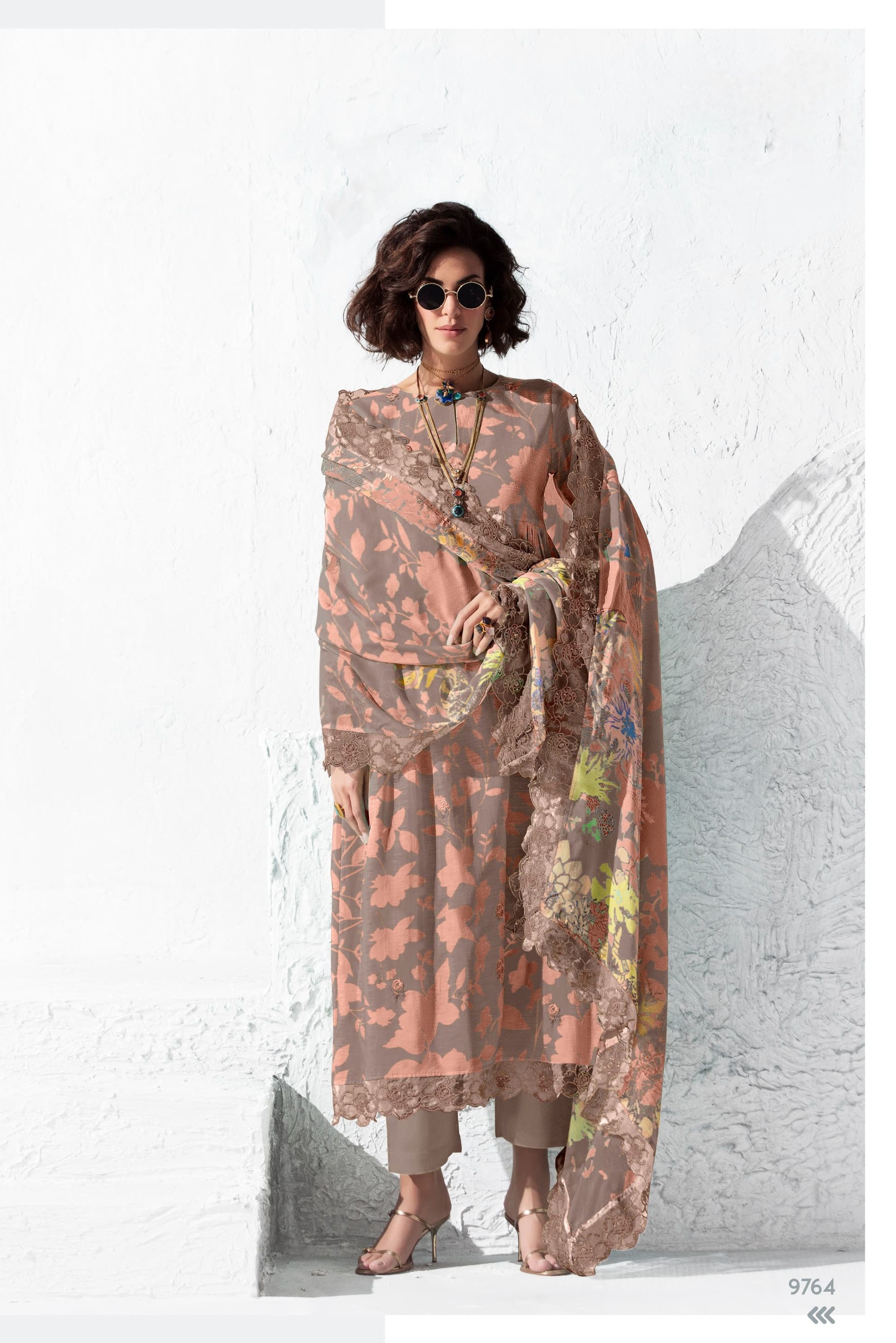 Zahra Muslin Charm Luxury Suit LXST0049