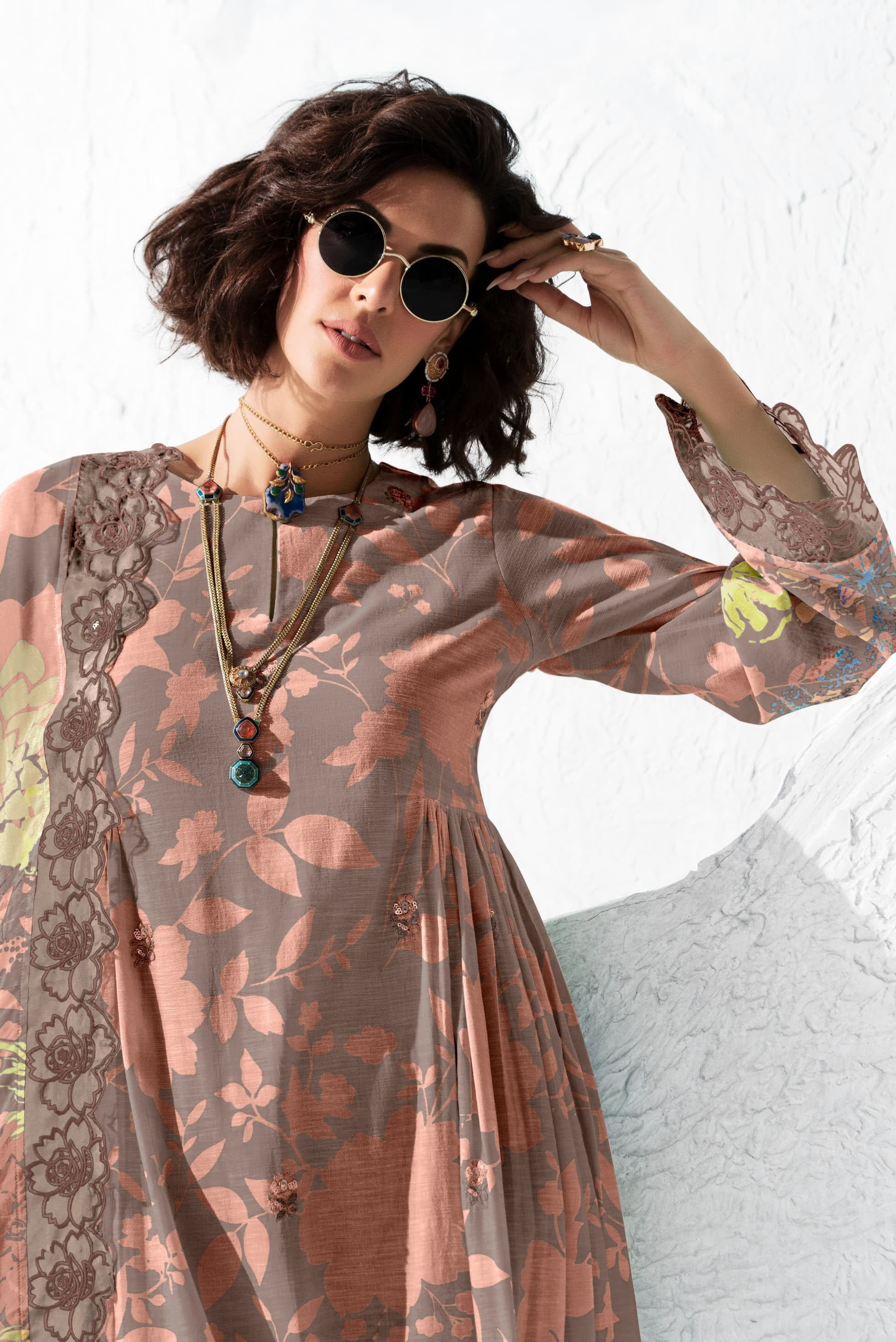 Zahra Muslin Charm Luxury Suit LXST0049