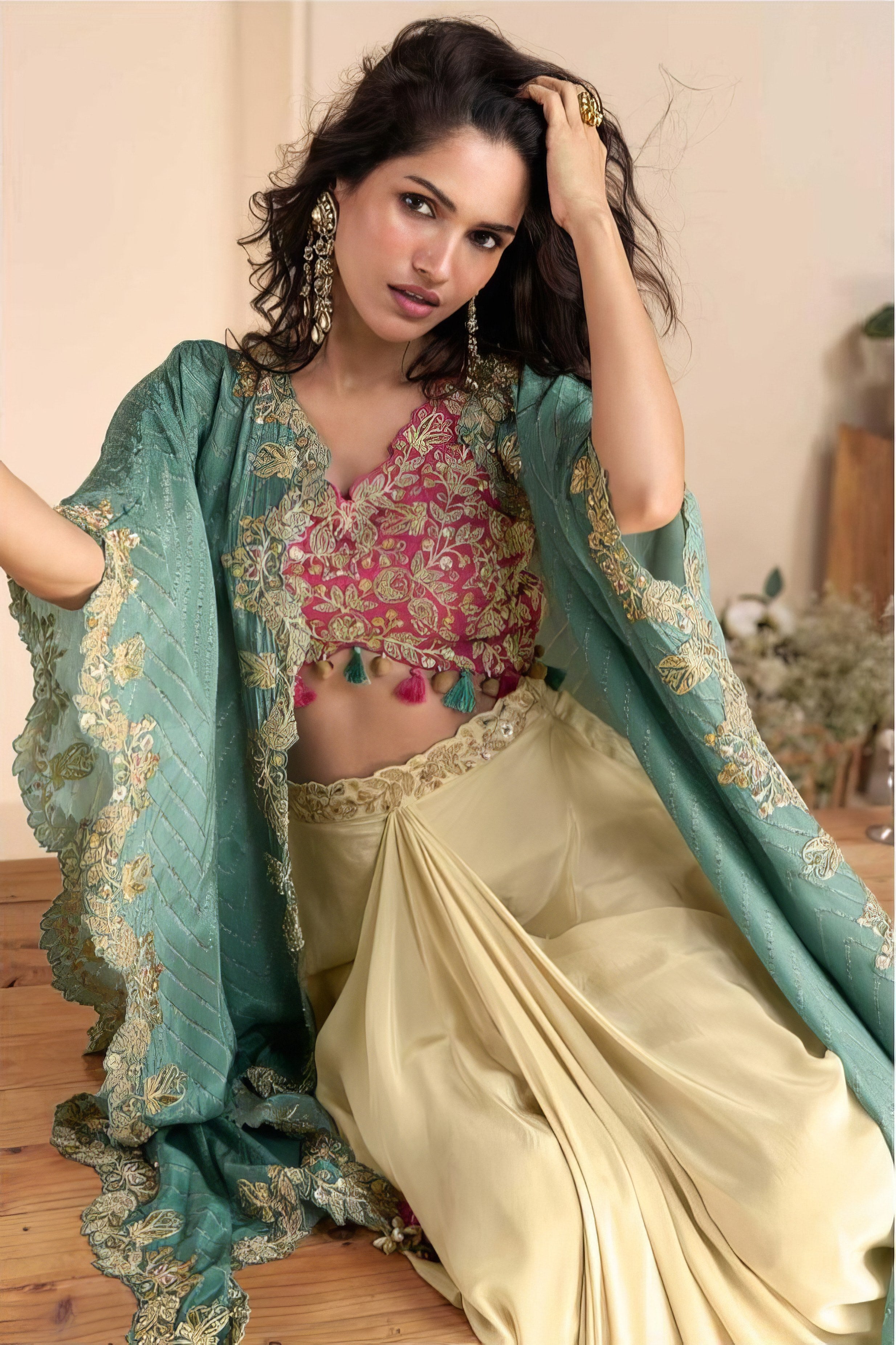 Premium Real Chinon Silky Lehenga LXLG0020