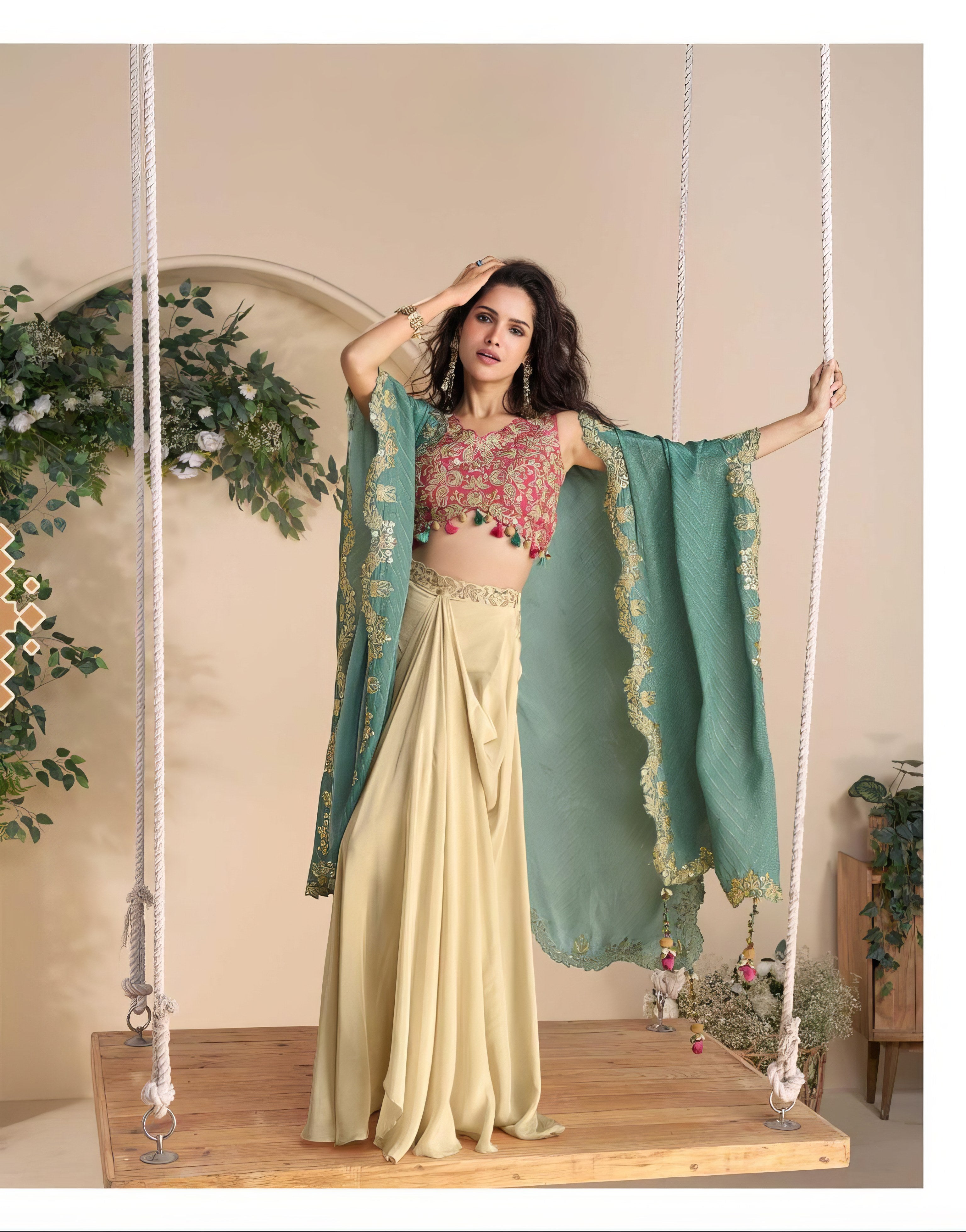 Premium Real Chinon Silky Lehenga LXLG0020