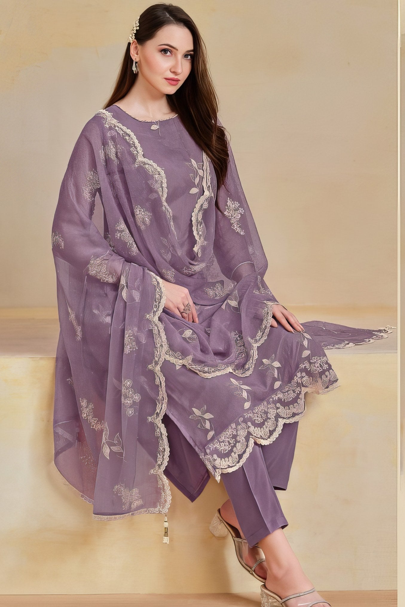 Zarina Sparkle Luxury Suit LXST0050
