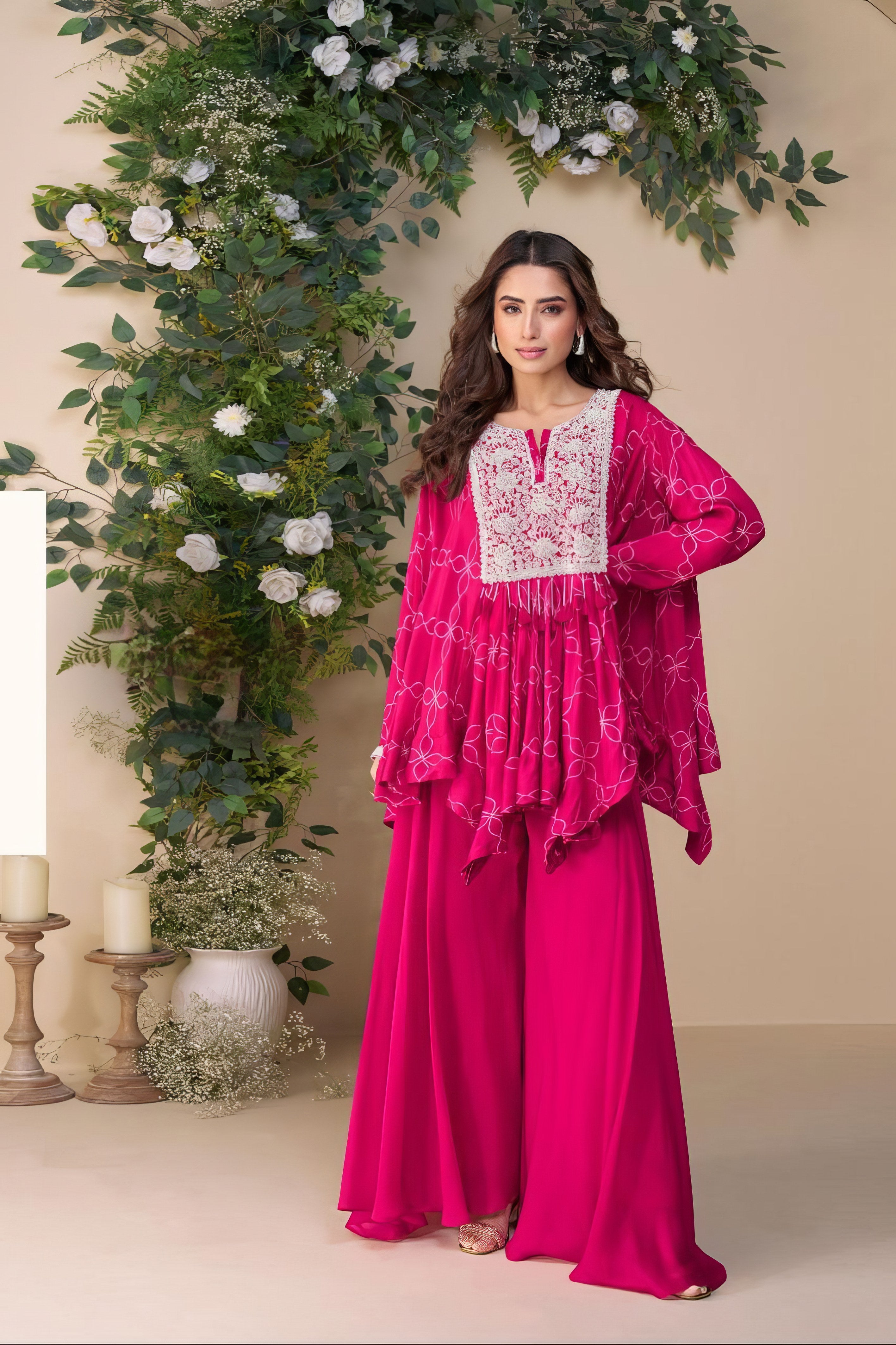 Gulaabo Poncho Sharara Suit LXSR0070